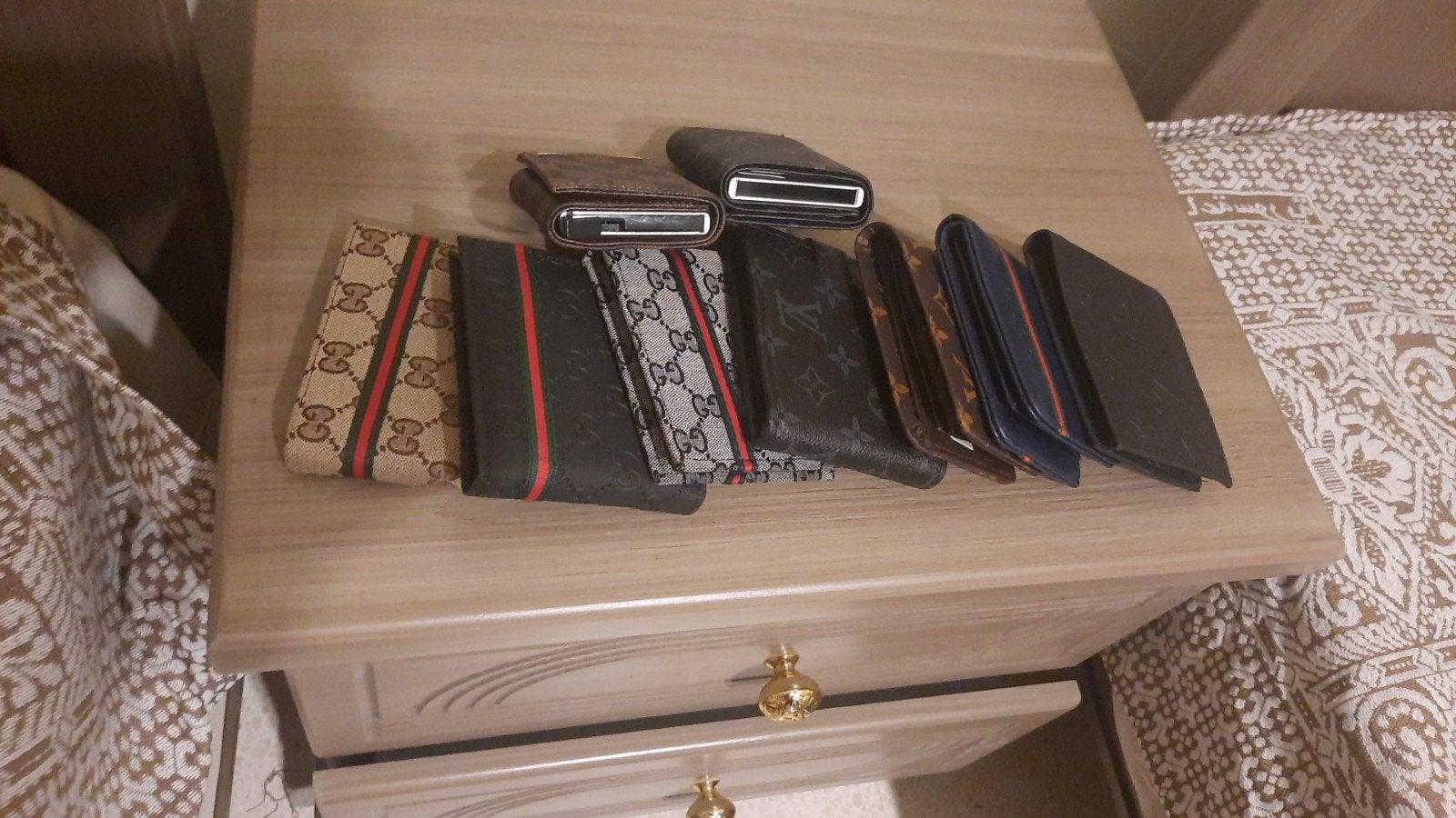 portemonnee Gucci LV, Sieraden, Tassen en Uiterlijk, Portemonnees, Ophalen of Verzenden, Zwart