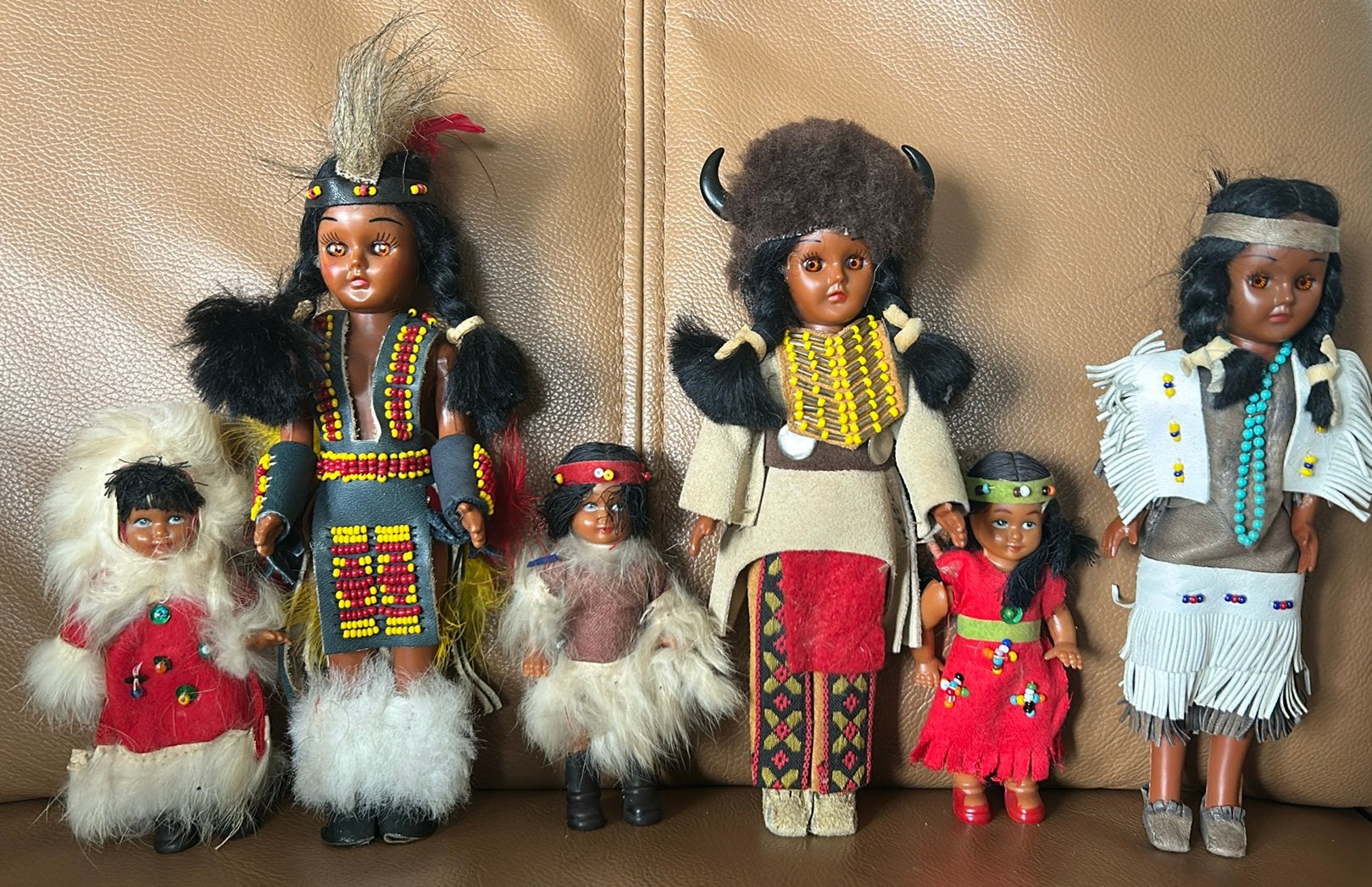 6 native indianen verzamel poppen, Ophalen, Gebruikt, Pop
