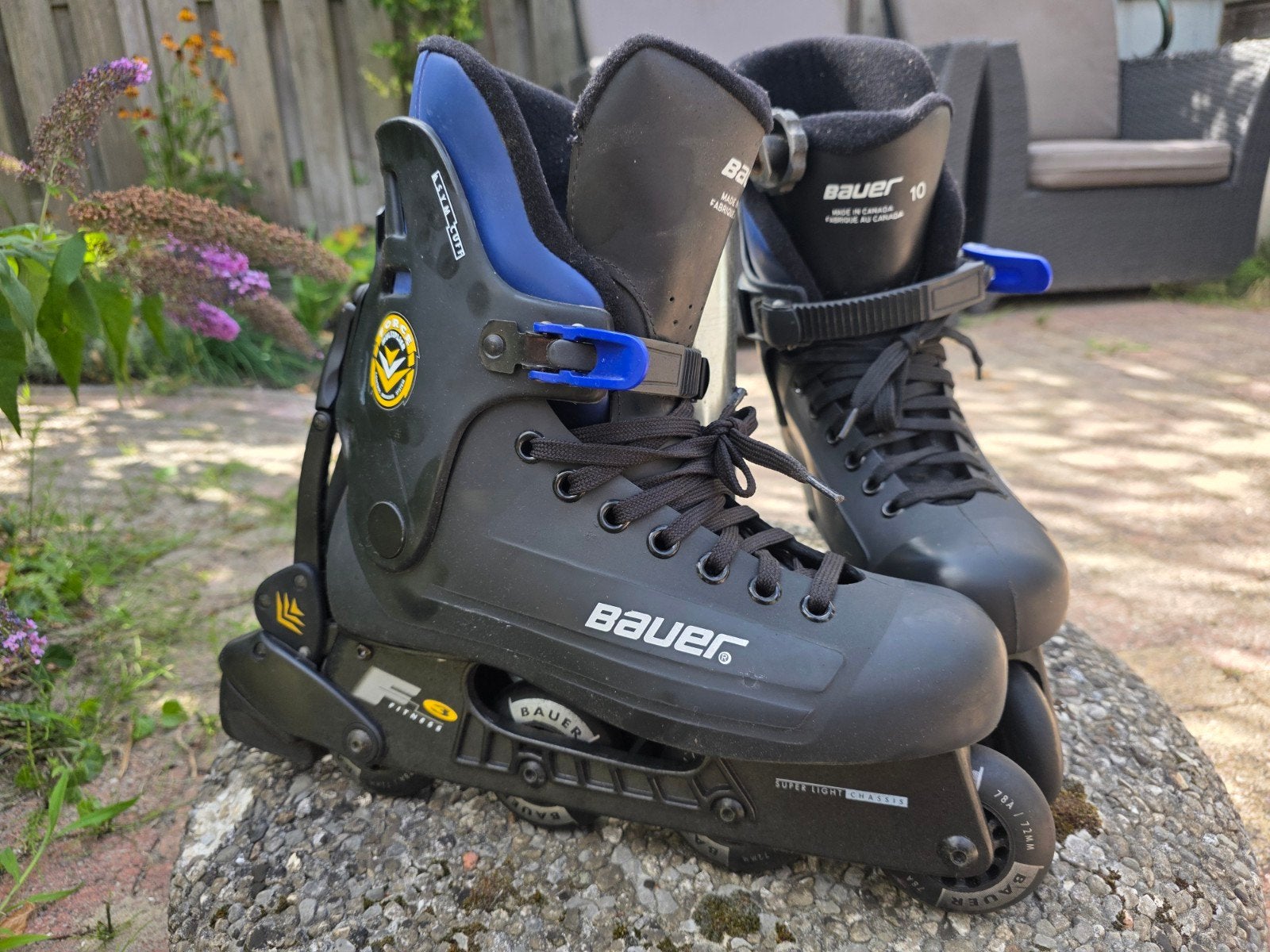 Bauer inline skates, maat 44, Sport en Fitness, Schaatsen, Gebruikt, Bauer, Overige typen, Ophalen of Verzenden