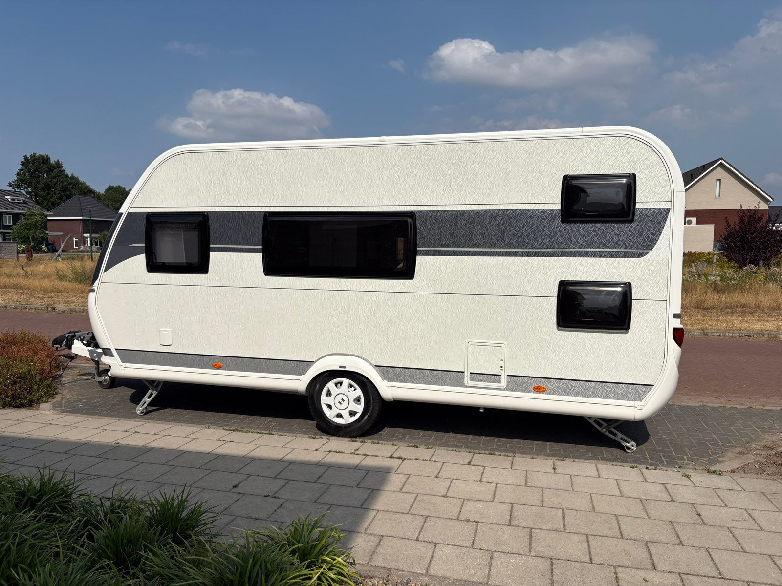 Hobby KMF 470 Caravan stappelbed casseteluifel fietsendrager, Caravans en Kamperen, Caravans, Stapelbed, Hobby, Treinzit, Particulier