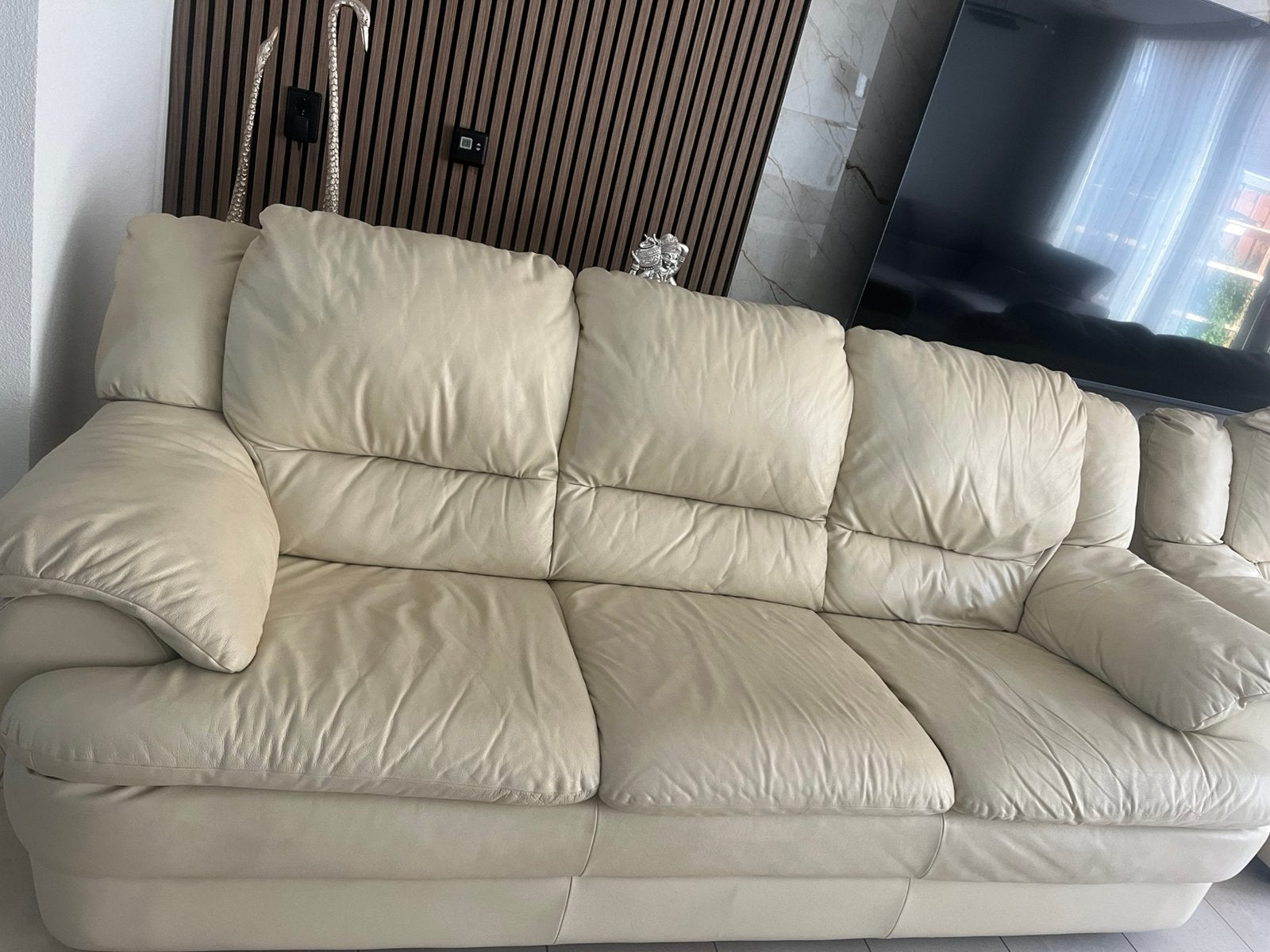 Bank 2/3 zits te koop aangeboden, Ophalen of Verzenden, Gebruikt, 75 tot 100 cm