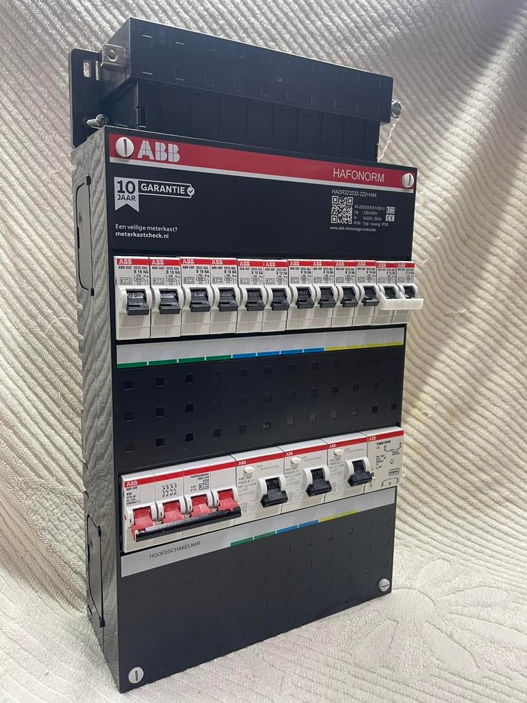 Nieuwe 12 groeps groepenkast/meterkast ABB 3 fase kookgroep, Doe-het-zelf en Verbouw, Elektra en Kabels, Ophalen of Verzenden