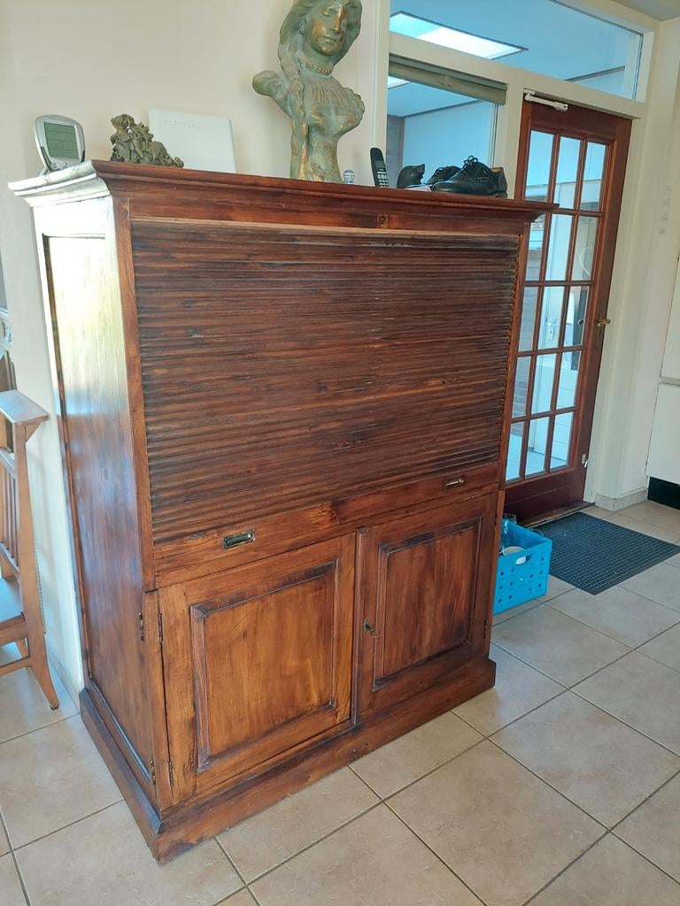 T.e.a.b. rolluik secretaire / bureau, Antiek en Kunst, Ophalen