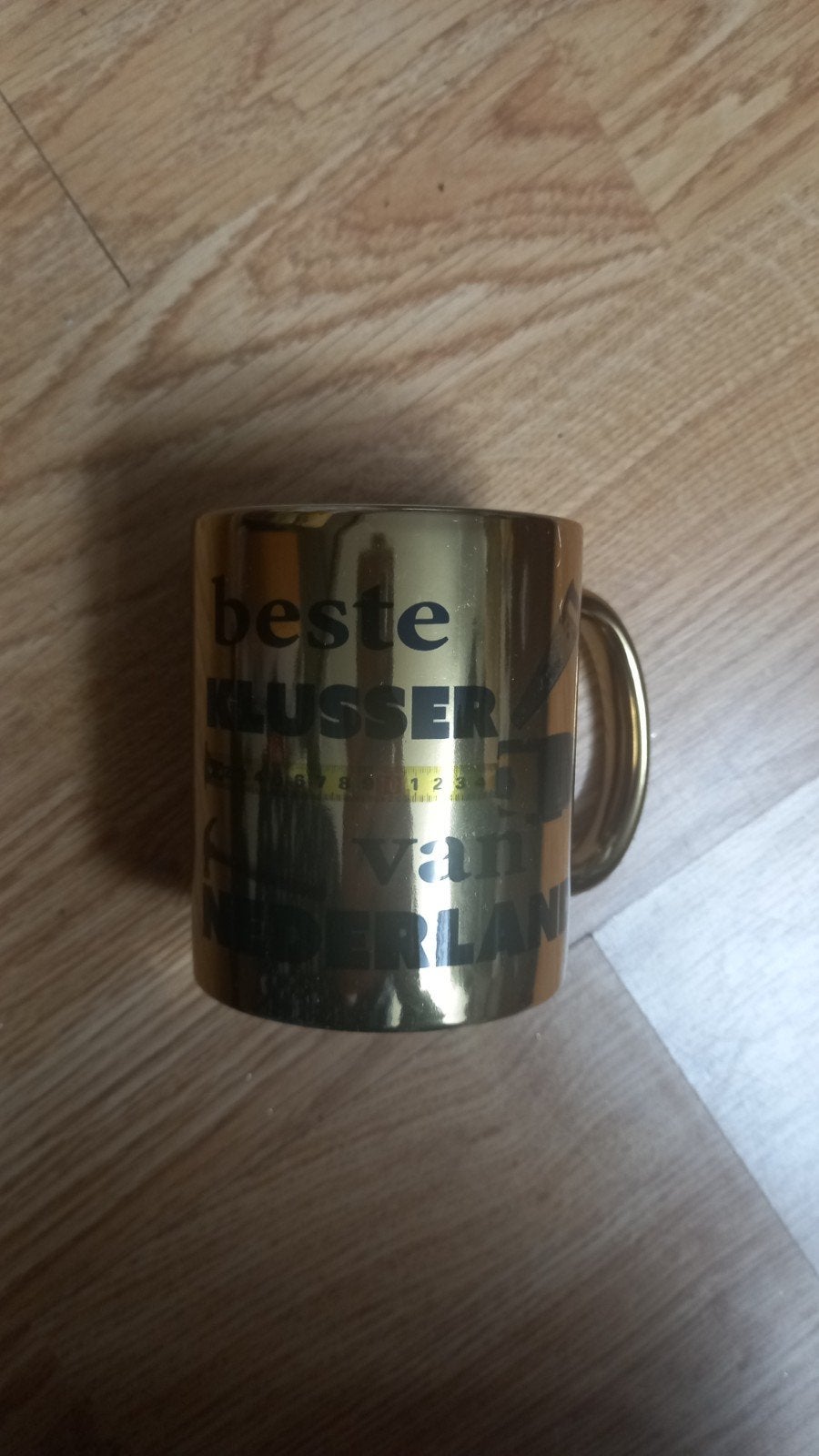 Nieuwe Gouden Mok 'Beste Klusser van Nederland', Ophalen of Verzenden, Nieuw