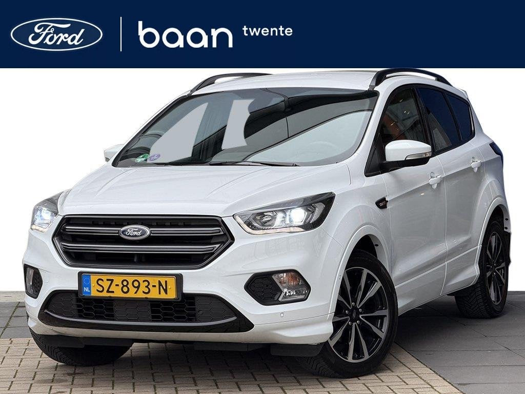 Ford Kuga 1.5 EcoBoost ST Line | 1800kg trekgw. | 19 inch |, 12 maanden, 4 cilinders, Leder en Stof, Wit