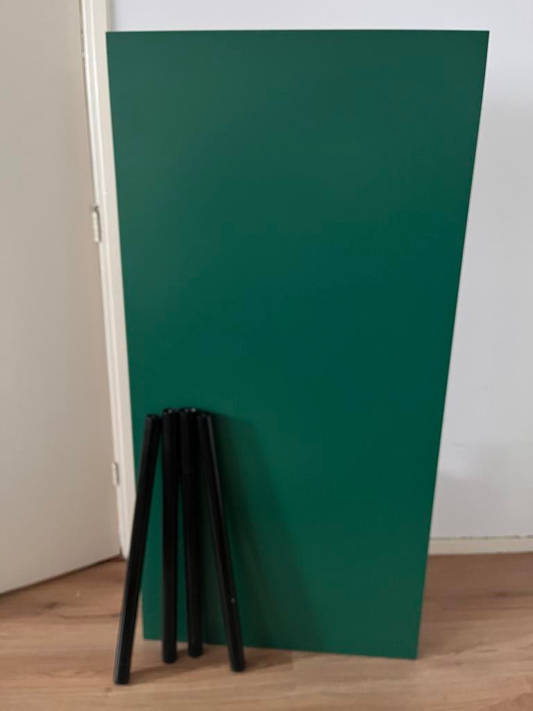 Ikea bureau groen 75x150 cm, Groen, Gebruikt, Spaanplaat of MDF, Ophalen of Verzenden