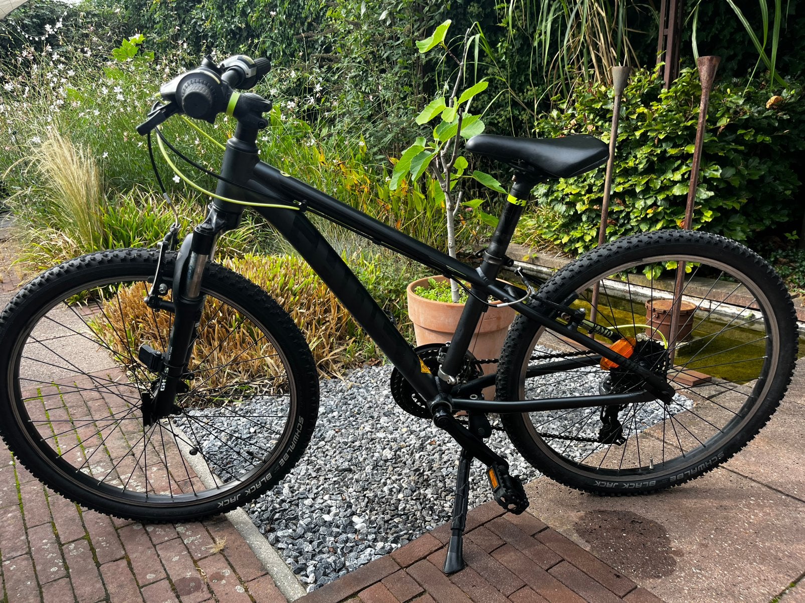 Mountainbike Ghost kids zwart 24 inch, Ophalen of Verzenden, Gebruikt, Velgrem, 20 inch of meer
