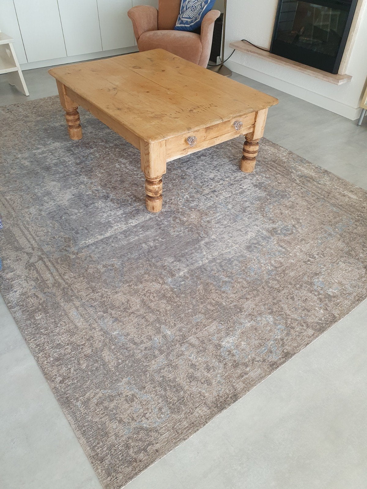 Vloerkleed, Huis en Inrichting, Stoffering | Tapijten en Kleden, Ophalen, Bruin, 200 cm of meer, Zo goed als nieuw