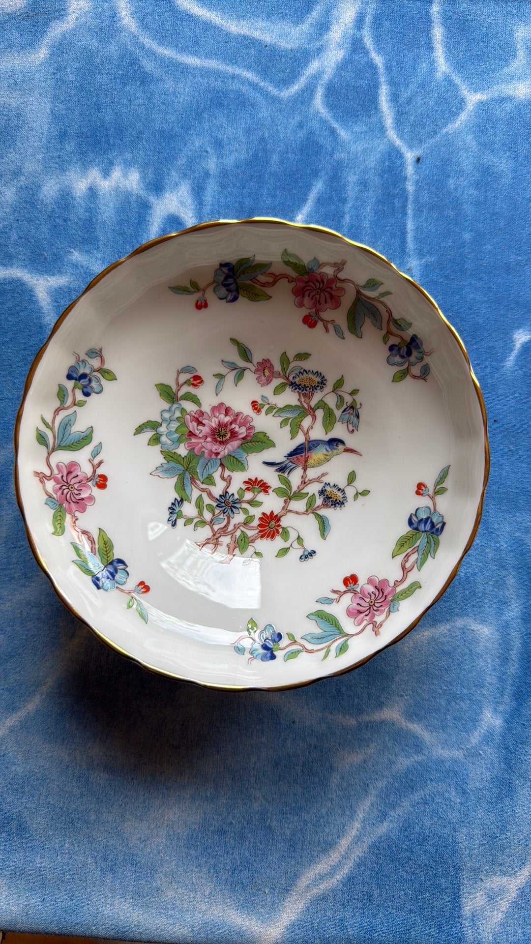 Aynsley Pembroke Bonbonnière bone china, Gebruikt, Overige merken, Vintage, Ophalen of Verzenden