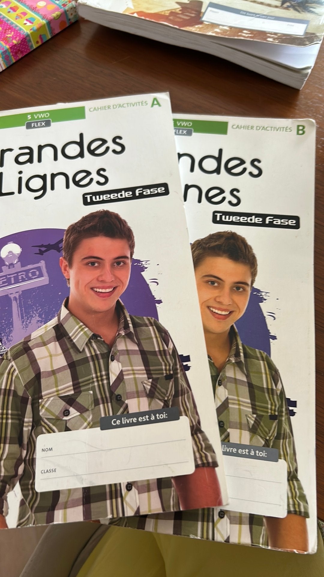 Grandes Lignes cahiers d’activités A en B, Boeken, Ophalen of Verzenden, Nieuw, VWO, Frans