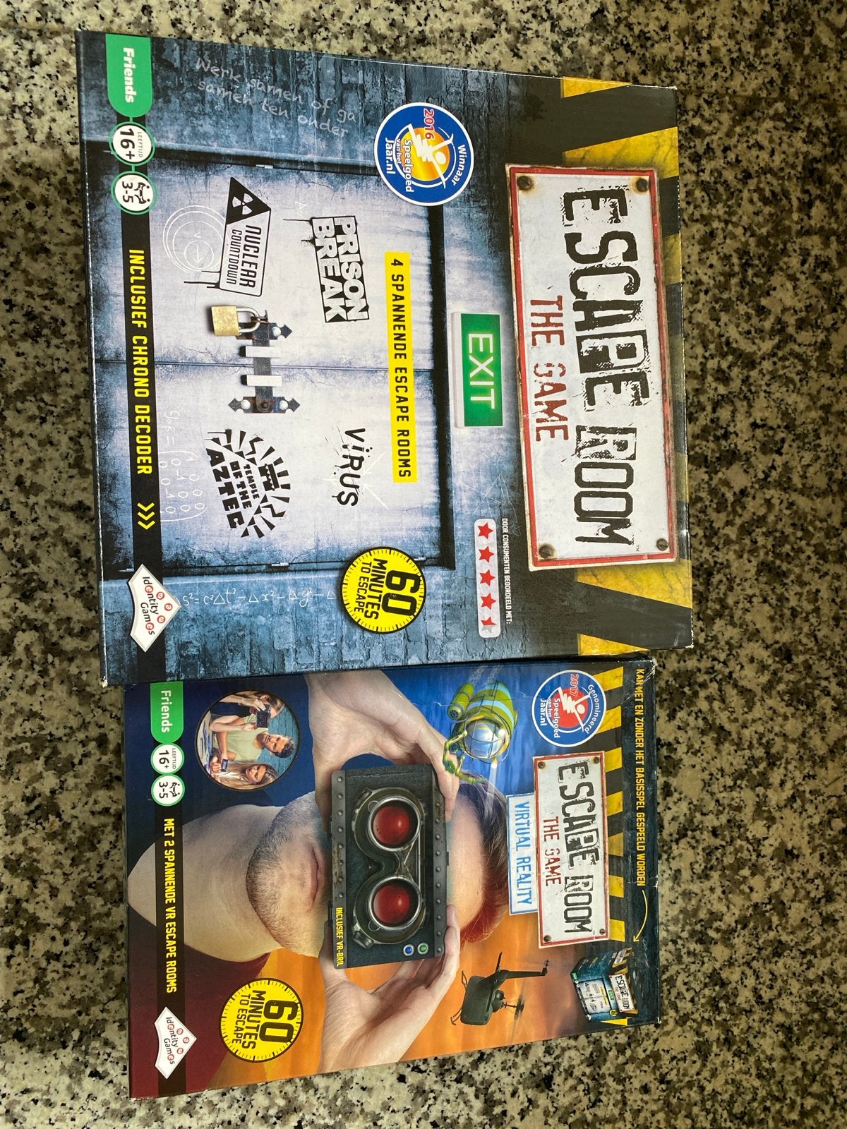 Escape Room The Game + Virtual Reality (2 spellen), Drie of vier spelers, Ophalen of Verzenden, Gebruikt