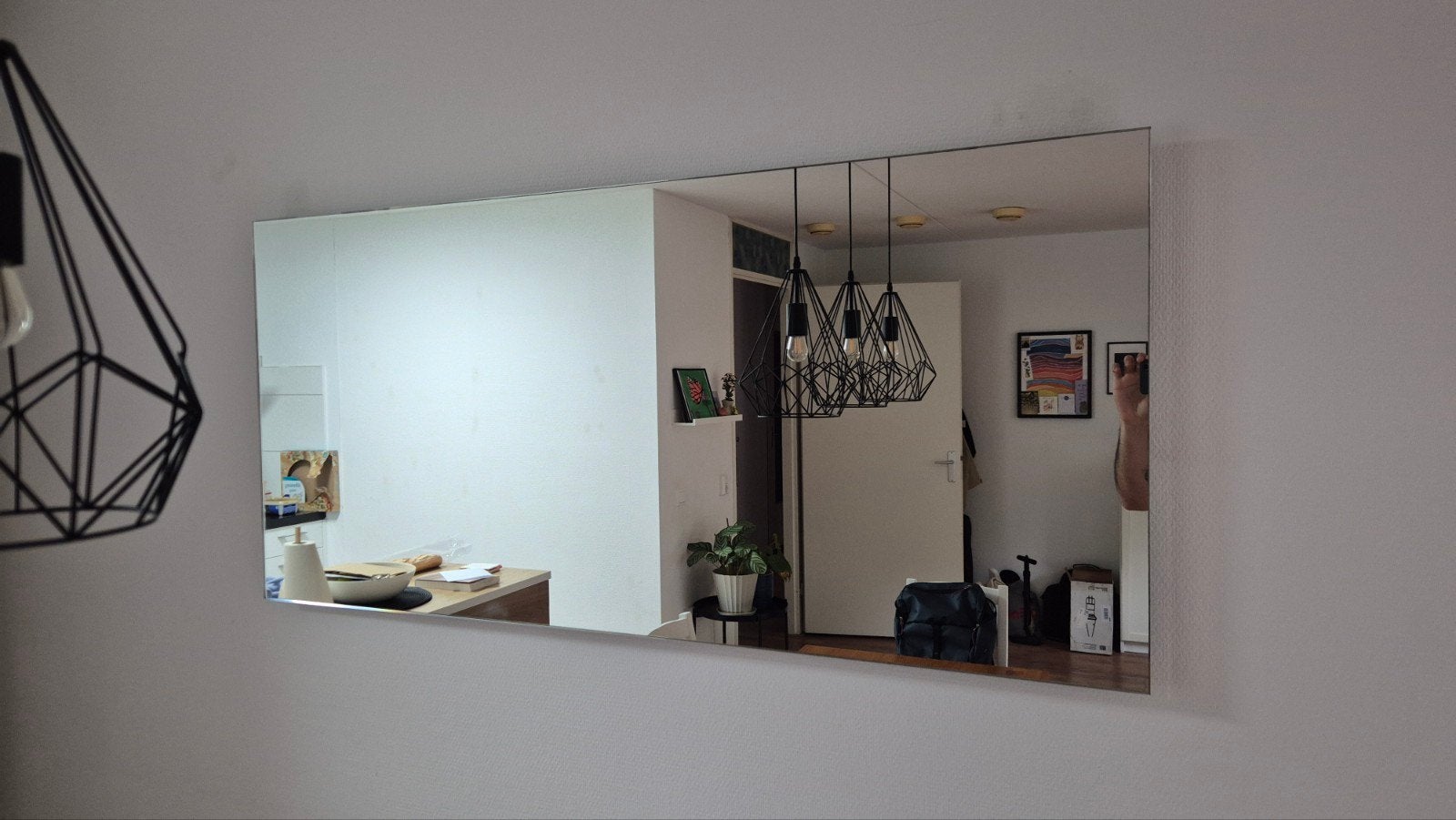 Spiegel 60x130 cm - Verticaal of Horizontaal, Ophalen, Rechthoekig, Minder dan 100 cm