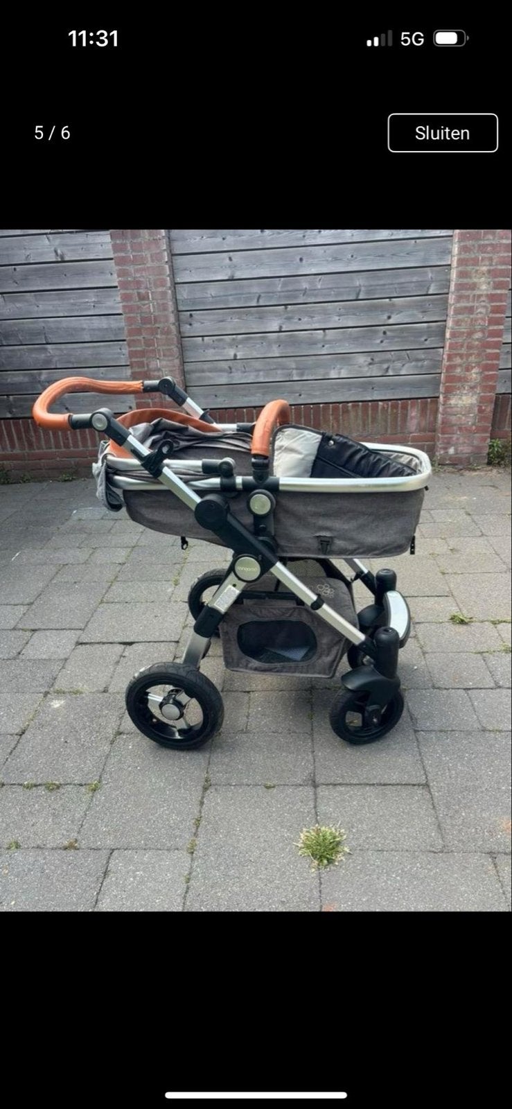 Cangaroo Luxor Combiwagen 3-in-1 met autostoeltje en reiswie, Kinderen en Baby's, Gebruikt, Luchtbanden, Combiwagen, Ophalen