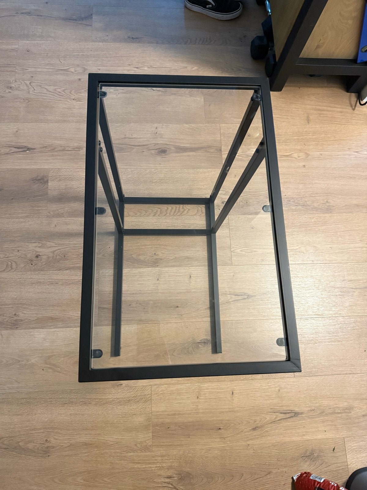 IKEA VITTSJÖ Laptophouder, zwartbruin/glas, 35x65 cm, 45 tot 60 cm, Rechthoekig, 55 tot 75 cm, Ophalen of Verzenden