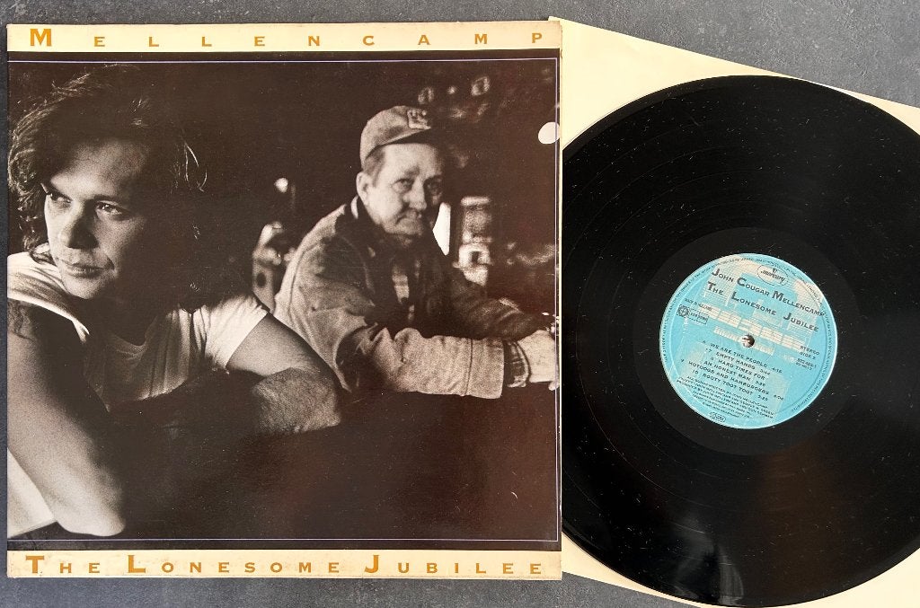 JOHN MELLENCAMP - The lonesome jubilee ( LP ), Cd's en Dvd's, LP, Gebruikt, Inclusief binnenhoes, Ophalen of Verzenden