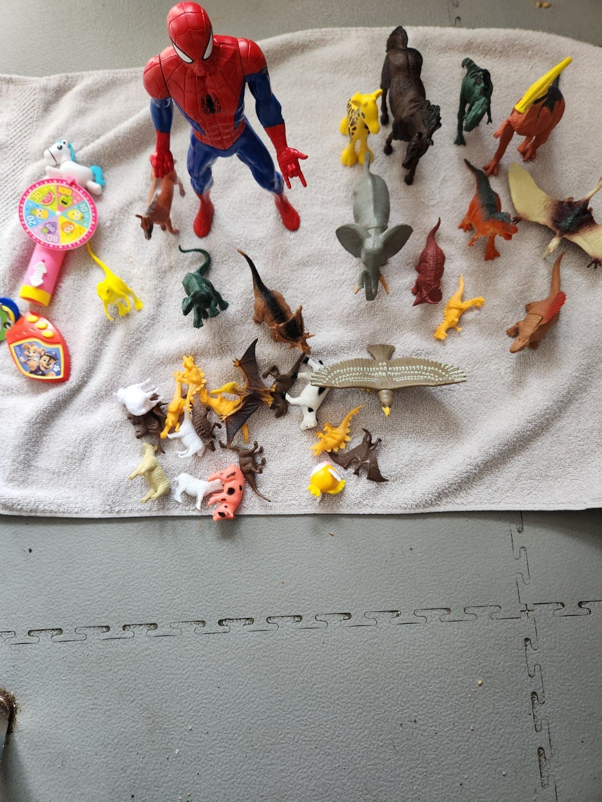 Grote set speelgoed: Spiderman, dieren en meer!, Kinderen en Baby's, Speelgoed | Overig, Ophalen of Verzenden, Gebruikt, Jongen of Meisje