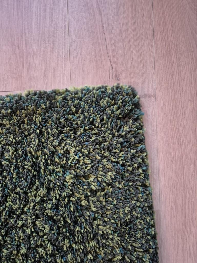 IKEA VINDUM Hoogpolig Vloerkleed Groen 133x180 cm, Huis en Inrichting, Stoffering | Tapijten en Kleden, Ophalen, Gebruikt, 100 tot 150 cm