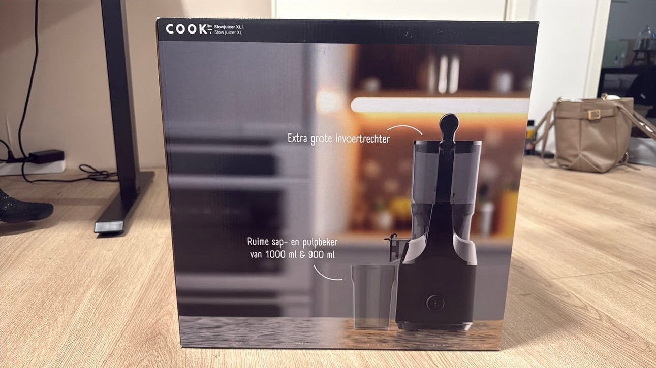 Cook-it slowjuicer XL, Witgoed en Apparatuur, Juicers, Nieuw, Slowjuicer, Elektrisch, Ophalen of Verzenden