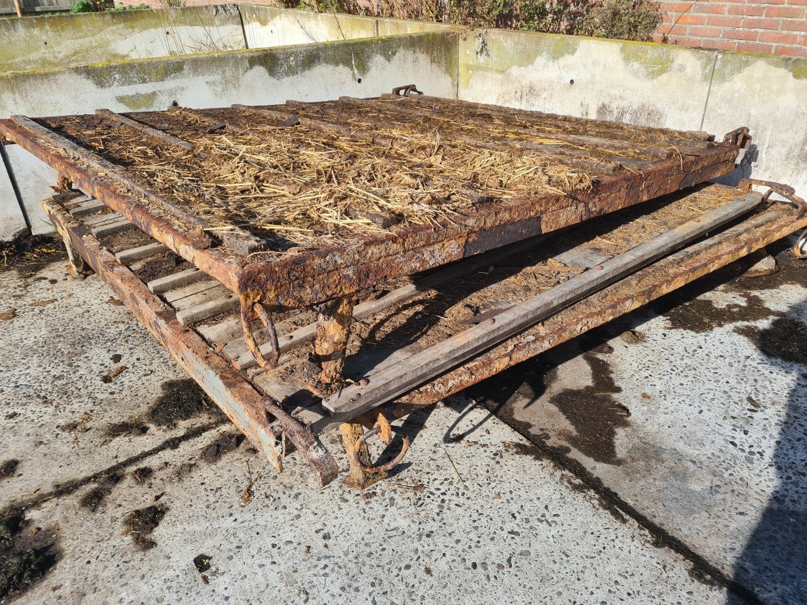 Hardhouten Loopbruggen 2.3x2.5m, Ophalen, Hout