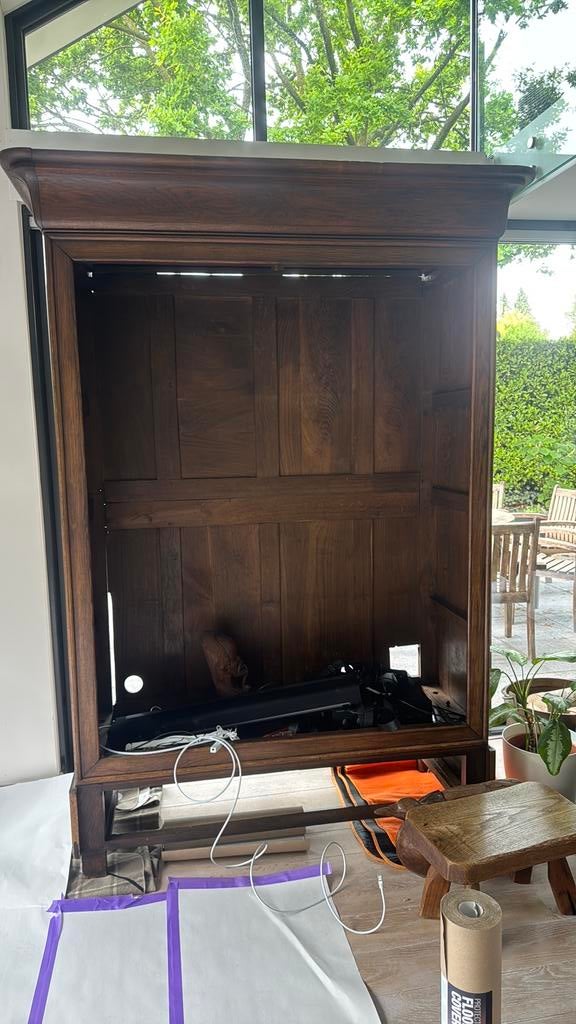 Grote antieke eiken kast planken en lade, Antiek en Kunst, Antiek | Meubels | Kasten, Ophalen