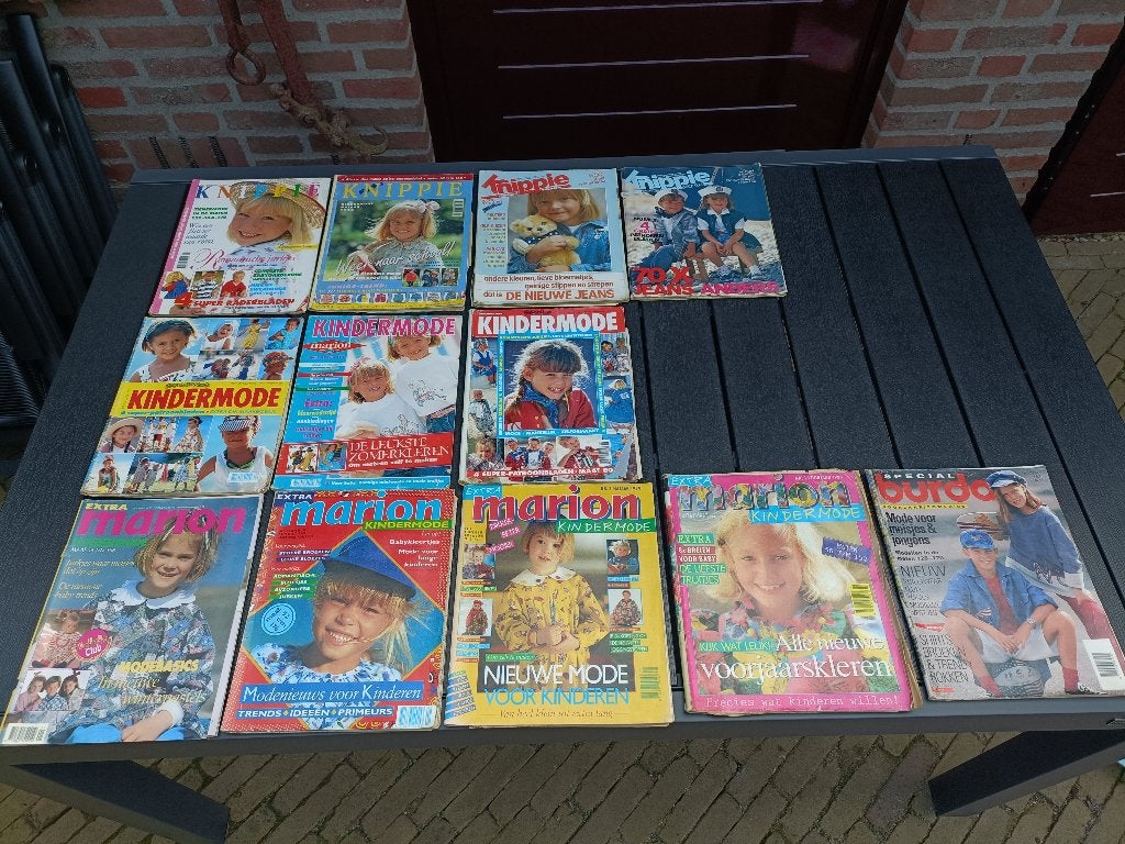 Tijdschriften kinder kleding patronen Knippie Marion Burda, Ophalen of Verzenden, Gelezen, Sport en Vrije tijd