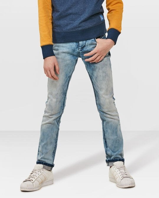 Mooie blauwe Blue Ridge super skinny stretch jeans mt 146., Broek, Zo goed als nieuw, Blue Ridge, Verzenden