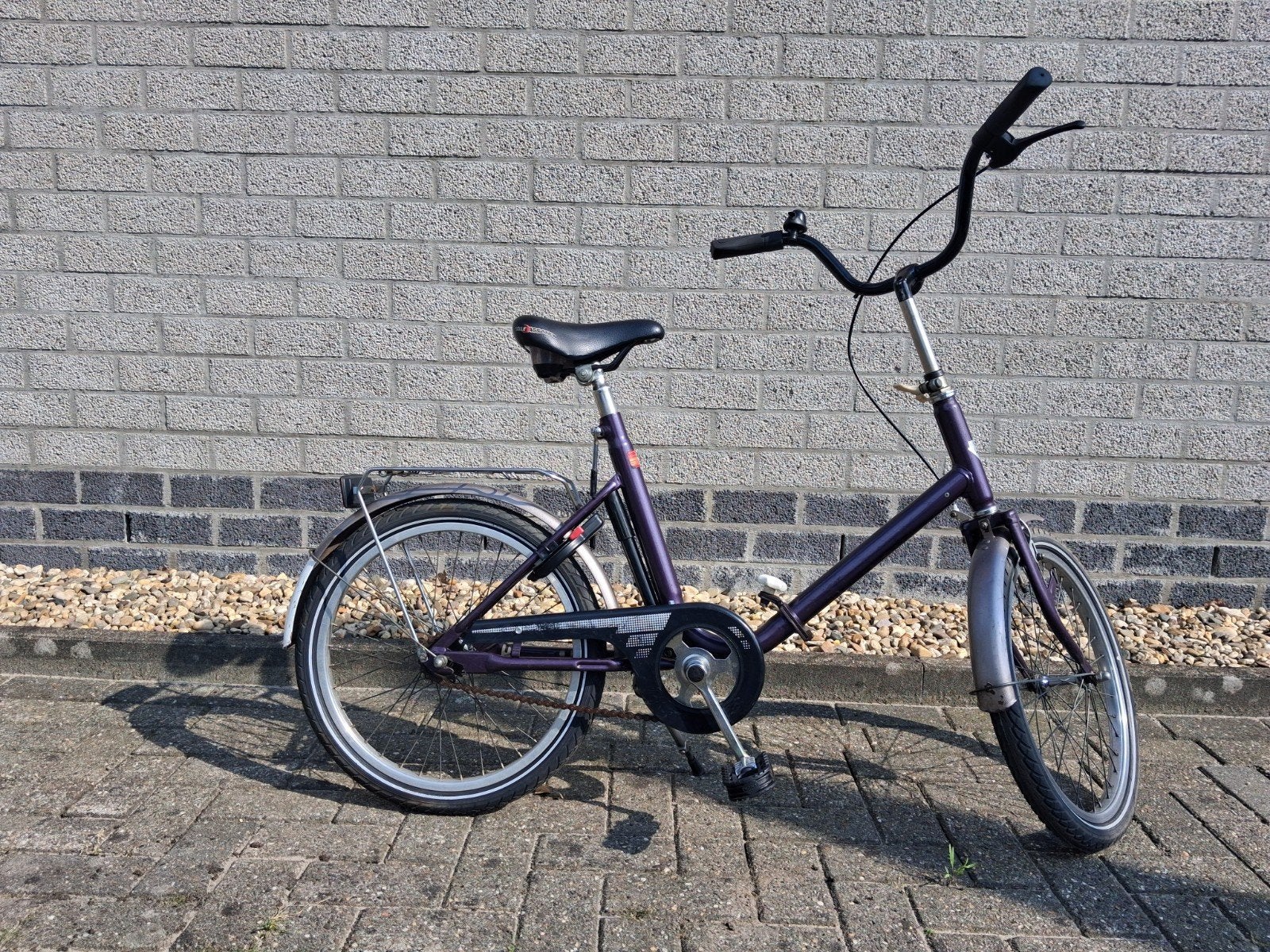 Vouw-deelfiets oldtimer, Ophalen, Gebruikt, Deels opvouwbaar, Terugtraprem