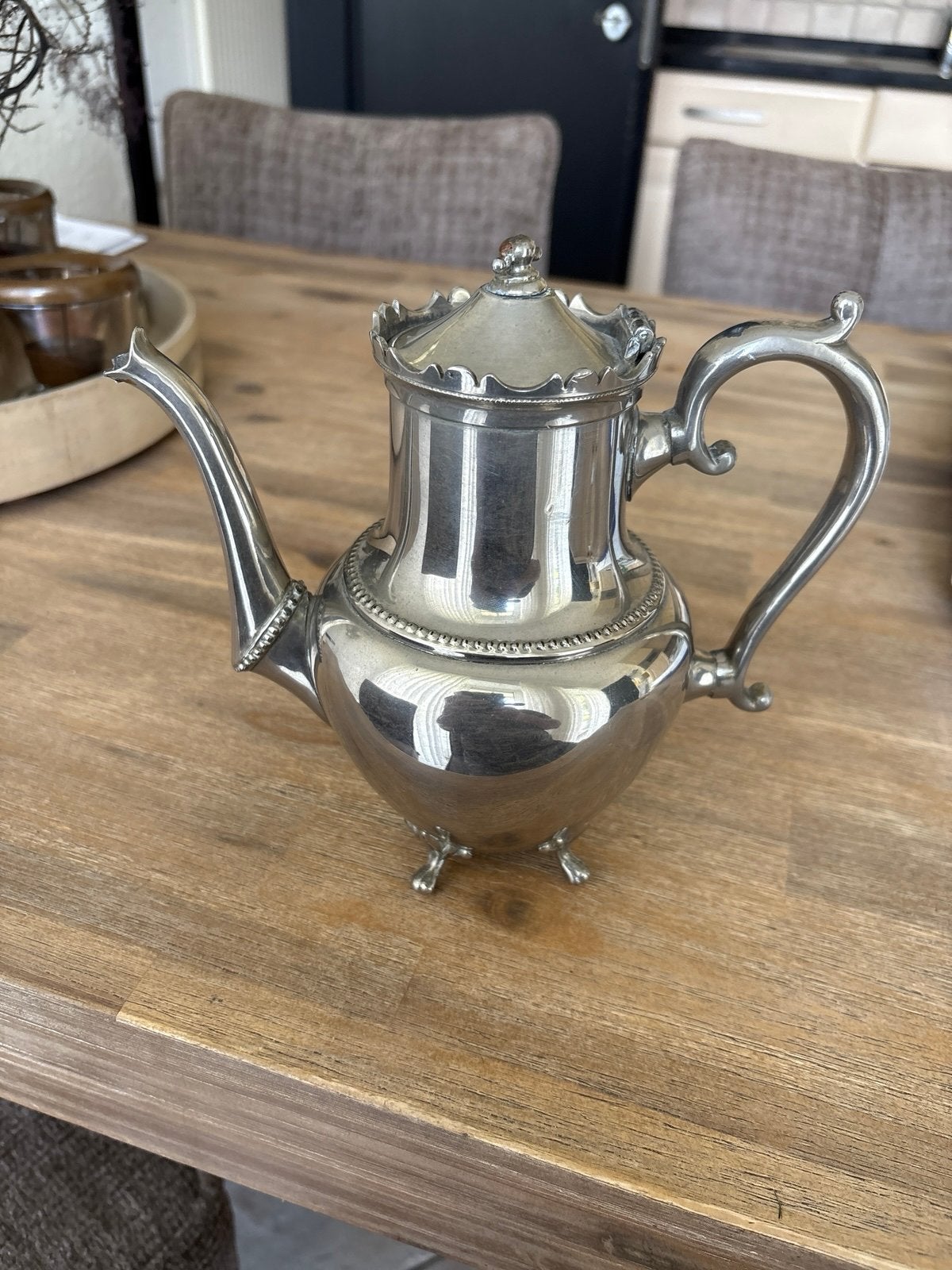 Antieke Zilveren Koffiepot, Antiek en Kunst, Ophalen of Verzenden, Zilver