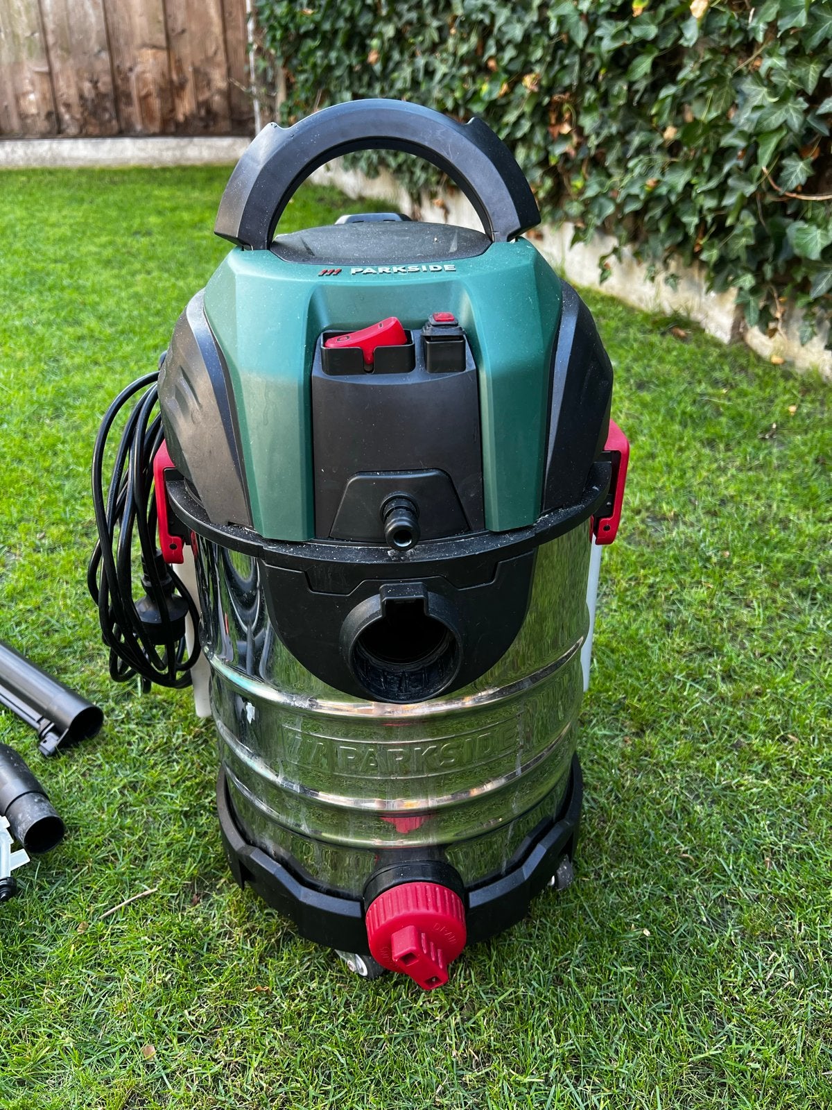 Parkside PWS 20 C2 Injectie/Extractie Stofzuiger, Overige merken, Gebruikt, 1600 tot 2000 watt, Reservoir