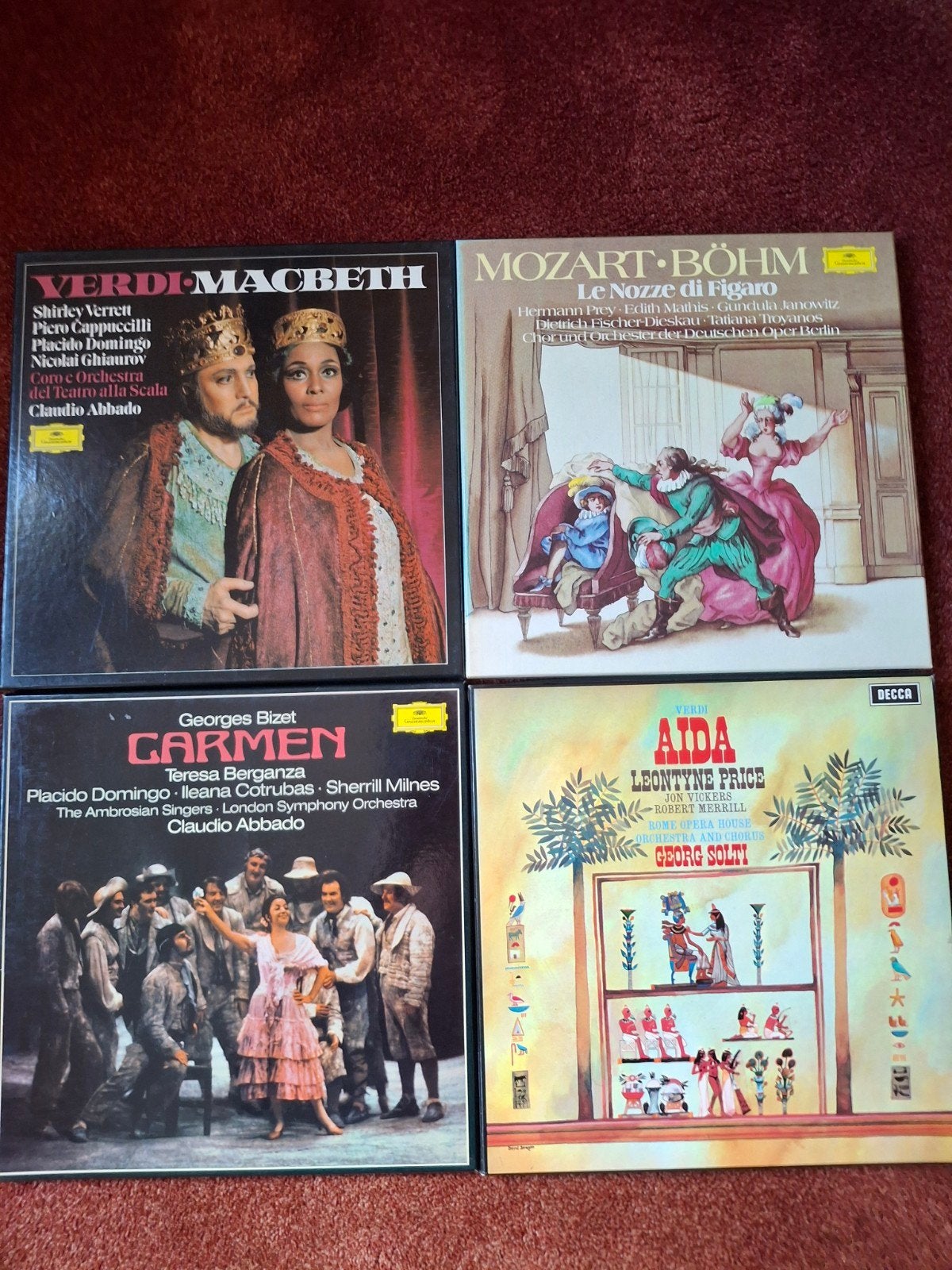 Grammofoonplaten, 7 cassettes met Opera's, Ophalen, Gebruikt, LP