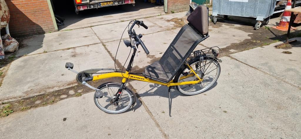 Batavus Relaxx ligfiets, Gebruikt, Velgrem, Bovenstuur, Ophalen