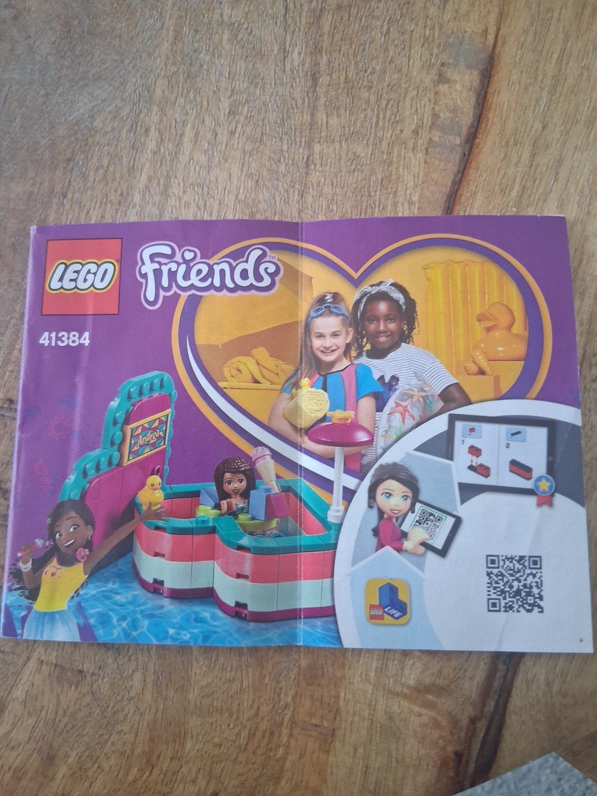 lego friends andera's  zomer kistje, Ophalen of Verzenden, Meer dan 50 stukjes, Zo goed als nieuw, 6 jaar of ouder