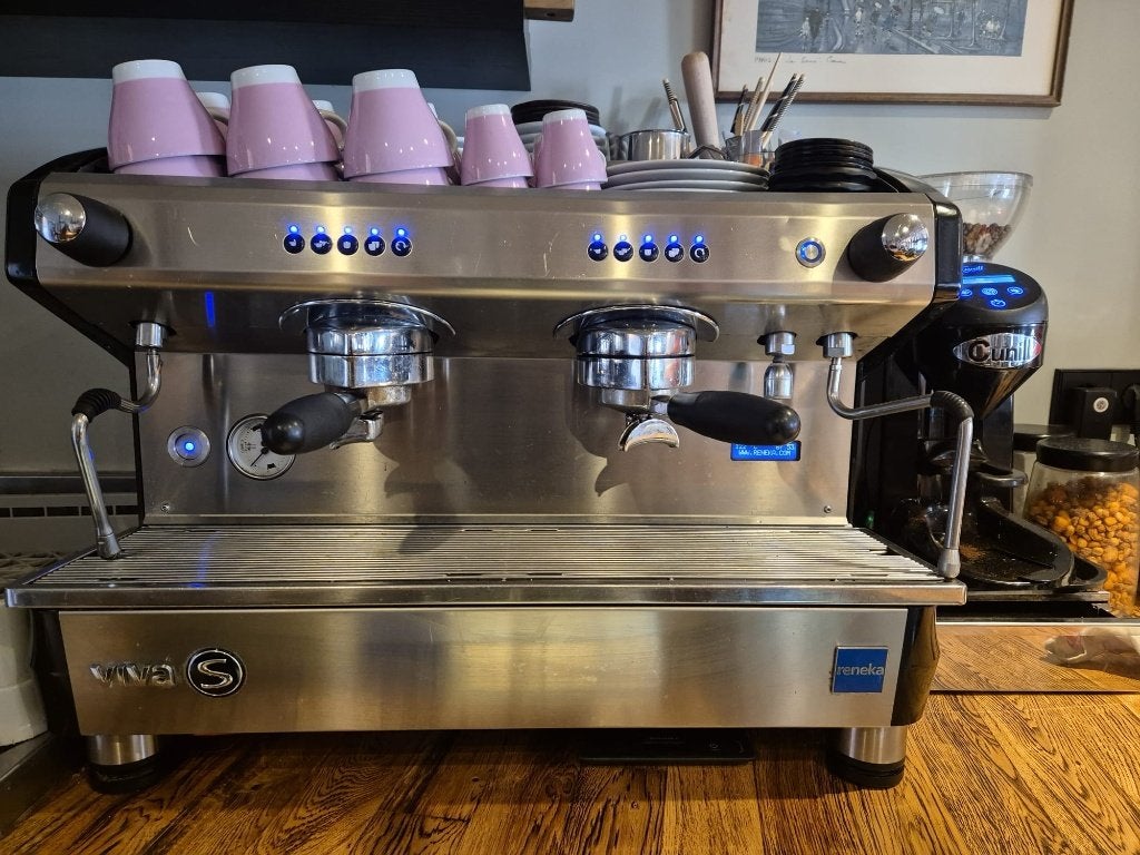 Espressomachine Reneka Viva S (2 groeps), Witgoed en Apparatuur, Espresso apparaat, 10 kopjes of meer, Koffiebonen, Zo goed als nieuw
