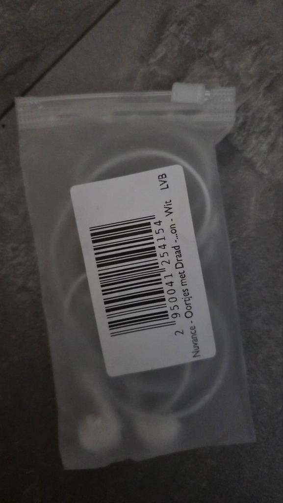 Nuvance Oordopjes met Draad - Wit, Ophalen of Verzenden, Nieuw, In gehoorgang (in-ear)