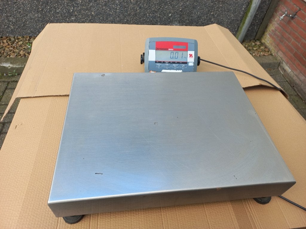 8x Weegschaal / pakketweegschaal Ohaus Defender 3000 60 kg, Ophalen, 50 tot 100 kg, Overige typen, Fijner dan 1 gram