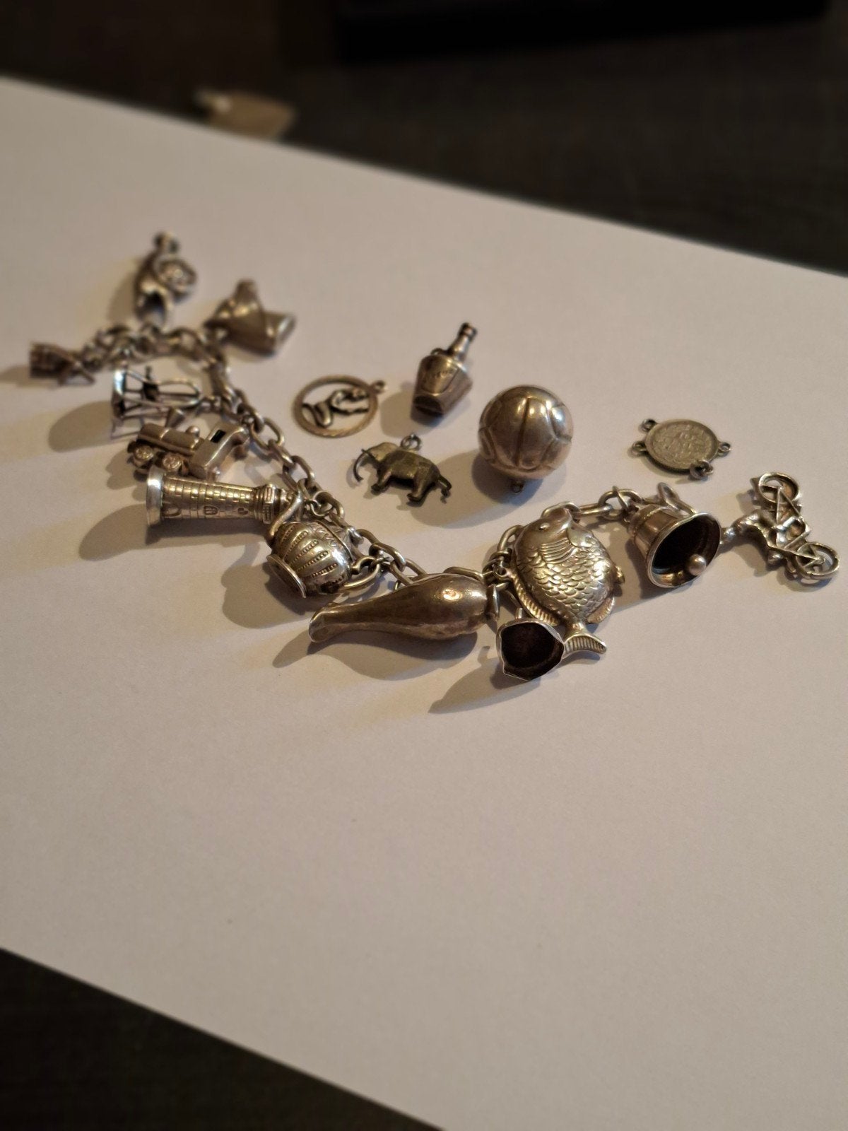 zilverenbedels, Sieraden, Tassen en Uiterlijk, Armbanden, Ophalen of Verzenden, Gebruikt, Zilver, Zilver