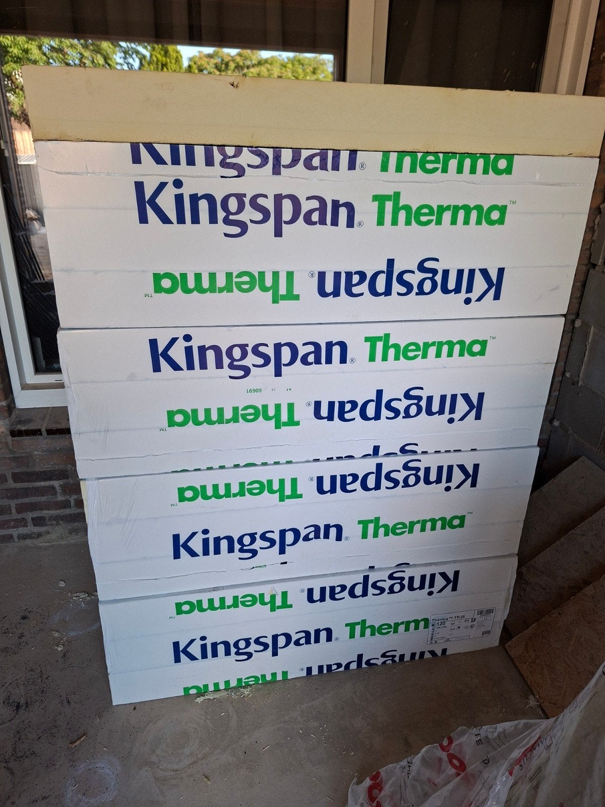 13x Kingspan Therma TR26 isolatieplaten 1200x600x120mm, Doe-het-zelf en Verbouw, Ophalen, Nieuw, 5 tot 10 m², Hardschuim (Pir)
