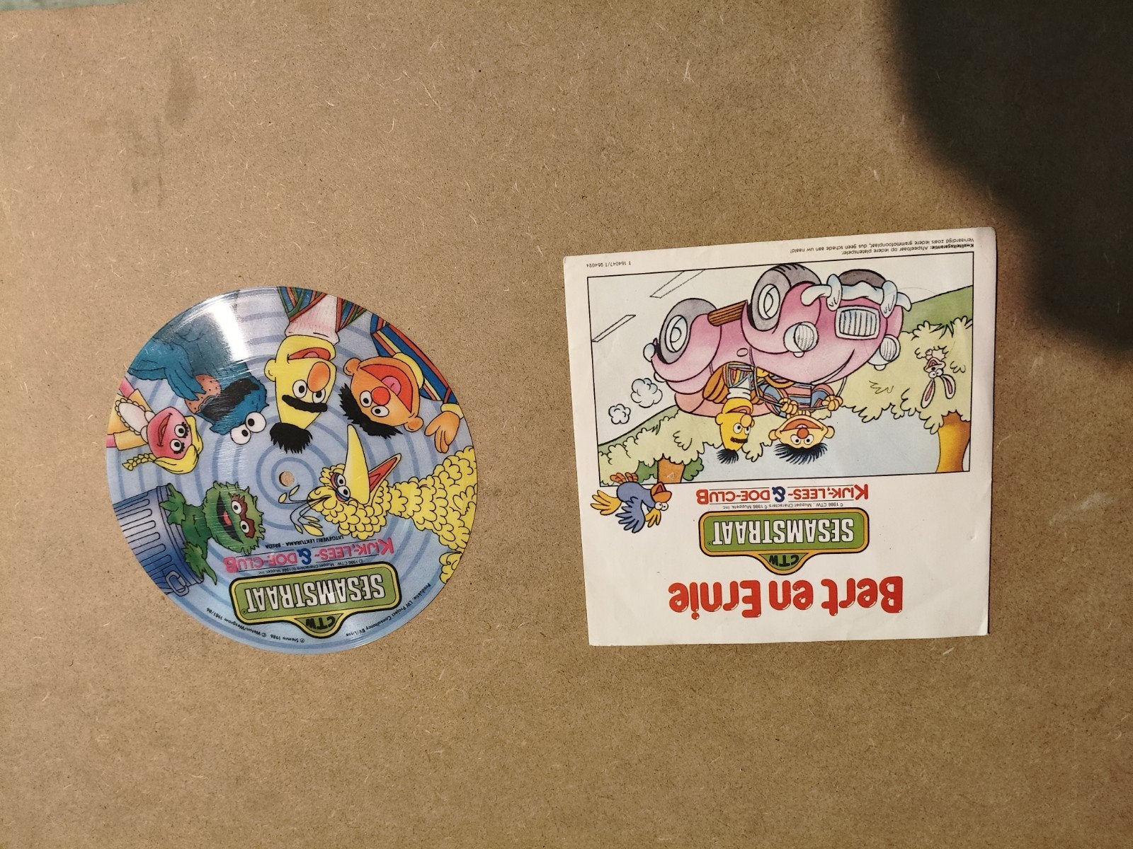 Bert en Ernie Flexi Plaat 1984 Sesamstraat Kinderliedjes, Cd's en Dvd's, Vinyl Singles, Ophalen, Gebruikt, Overige typen, Kinderen en Jeugd