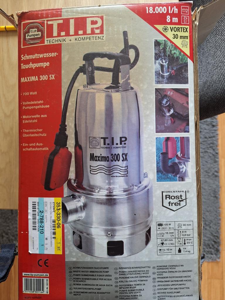Water dompelpomp, Ophalen, Zo goed als nieuw, Dompelpomp
