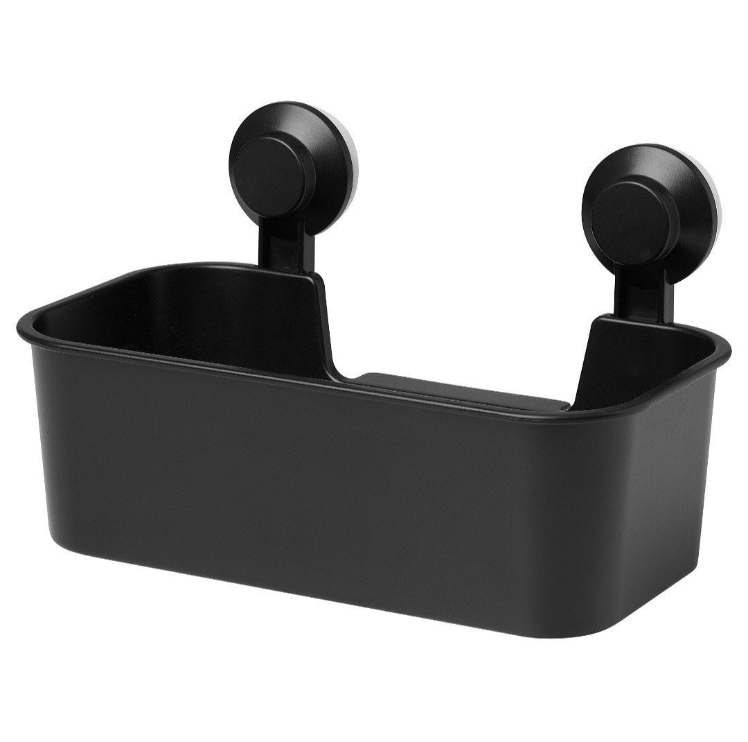 IKEA TISKEN Mand met zuignap - Zwart, Ophalen of Verzenden