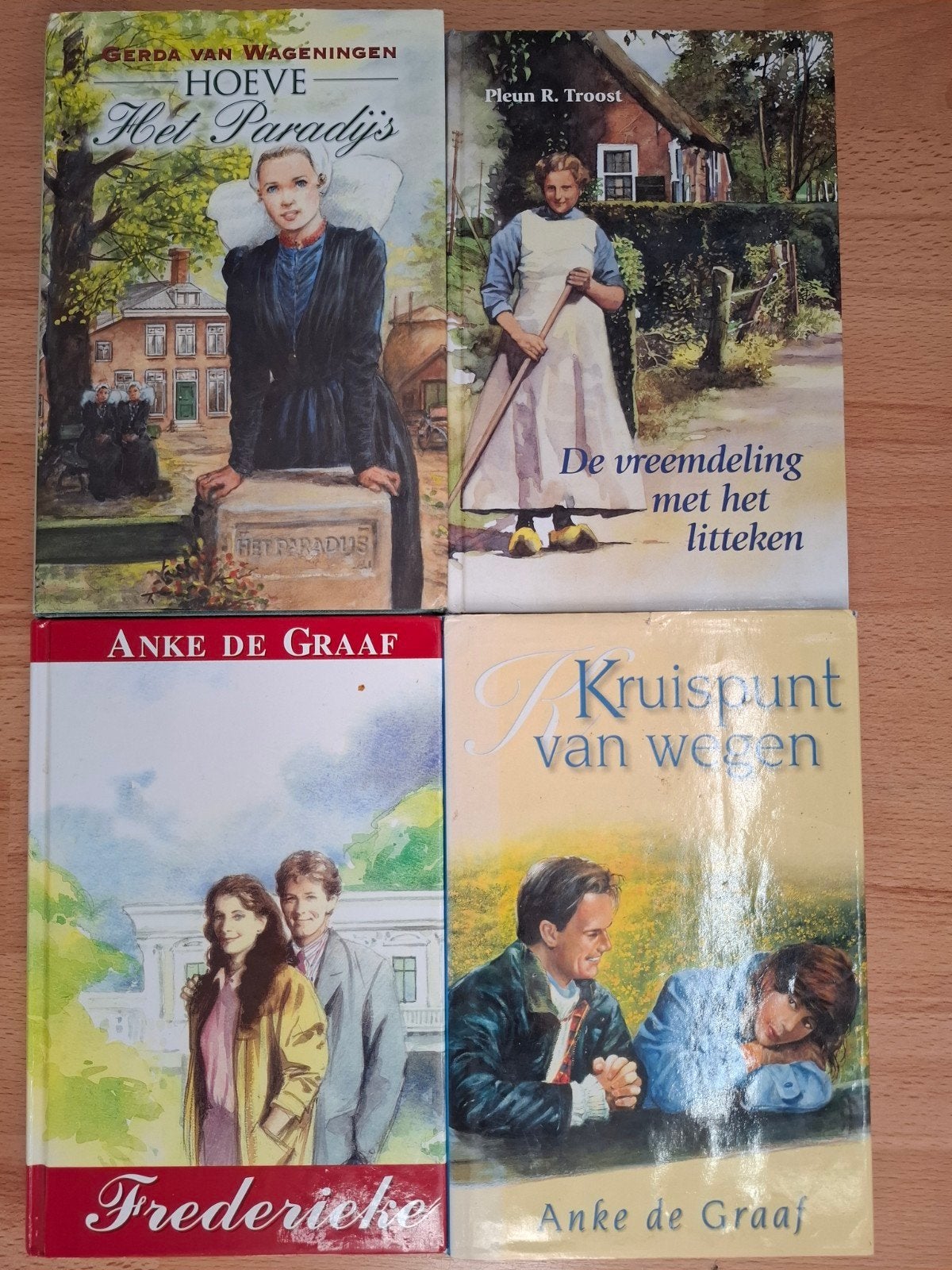 4 romans van Wageningen, Pleun R. Troost en Anke de graaf, Ophalen, Gelezen, Gerda van Wageningen, Pleun R. Troost, Anke de Graaf