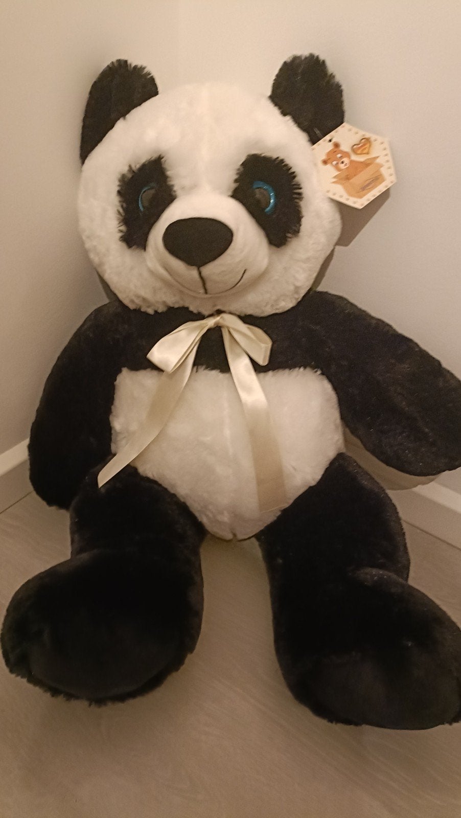 Nieuwe Grote Panda Knuffel - 80cm - Berentoys, Overige merken, Overige typen, Nieuw, Zwart