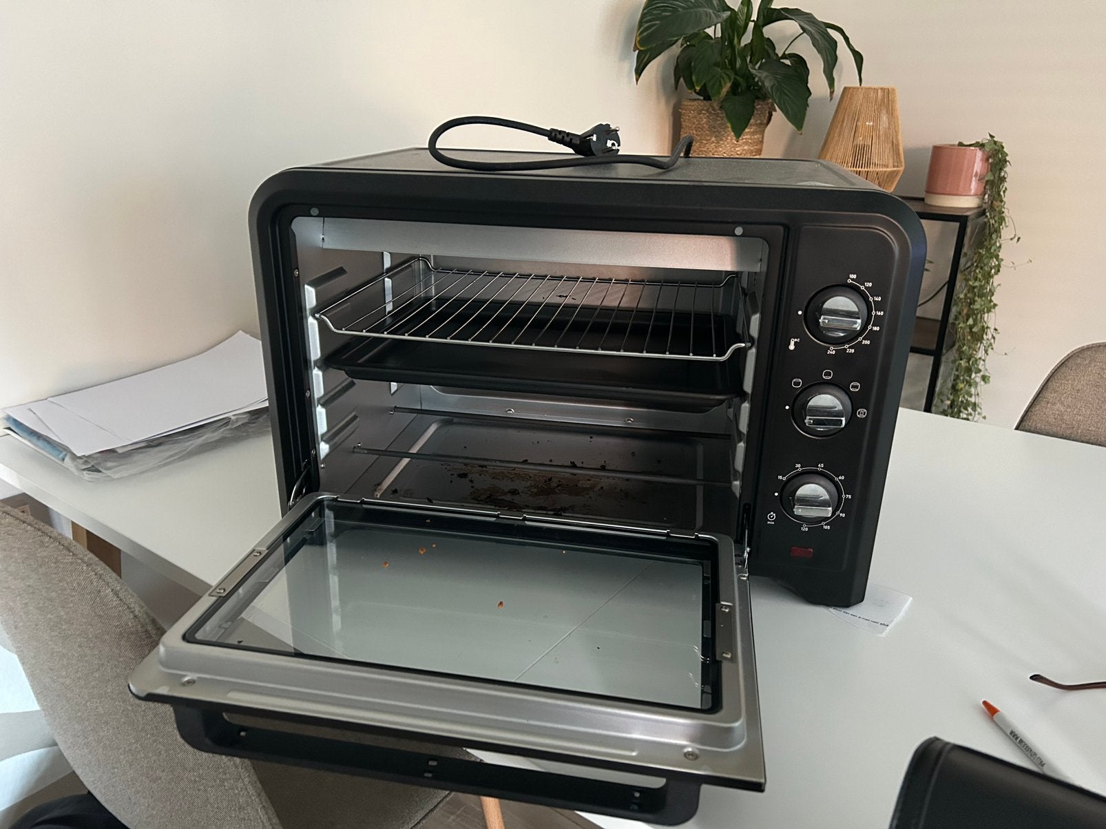Vrijstaande oven Tefal, Ophalen, Minder dan 45 cm, Hete lucht, Tefal