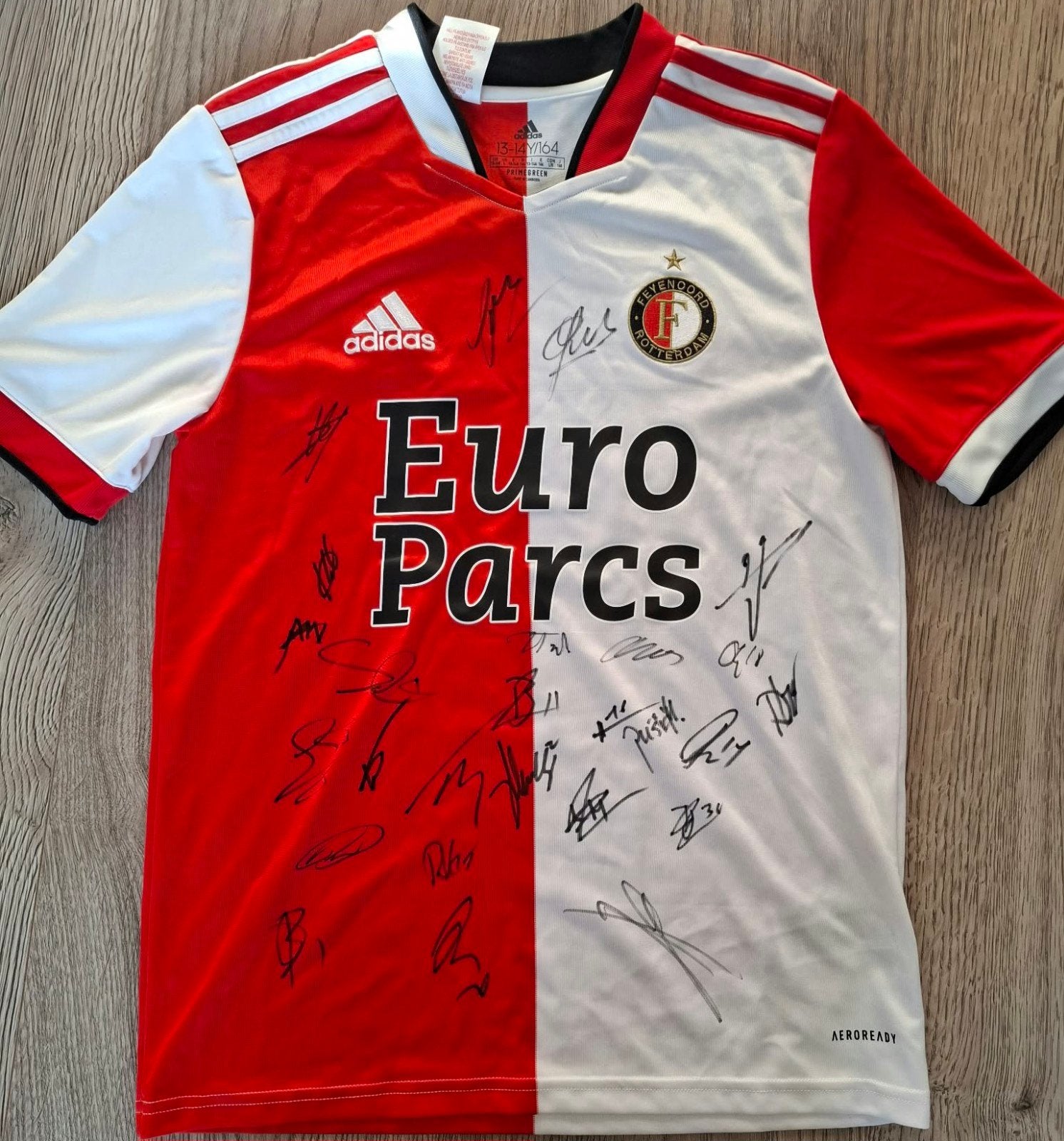 Feyenoord shirt (164) 2023 met handtekeningen selectie, Maat XS of kleiner, Ophalen of Verzenden, Nieuw, Shirt