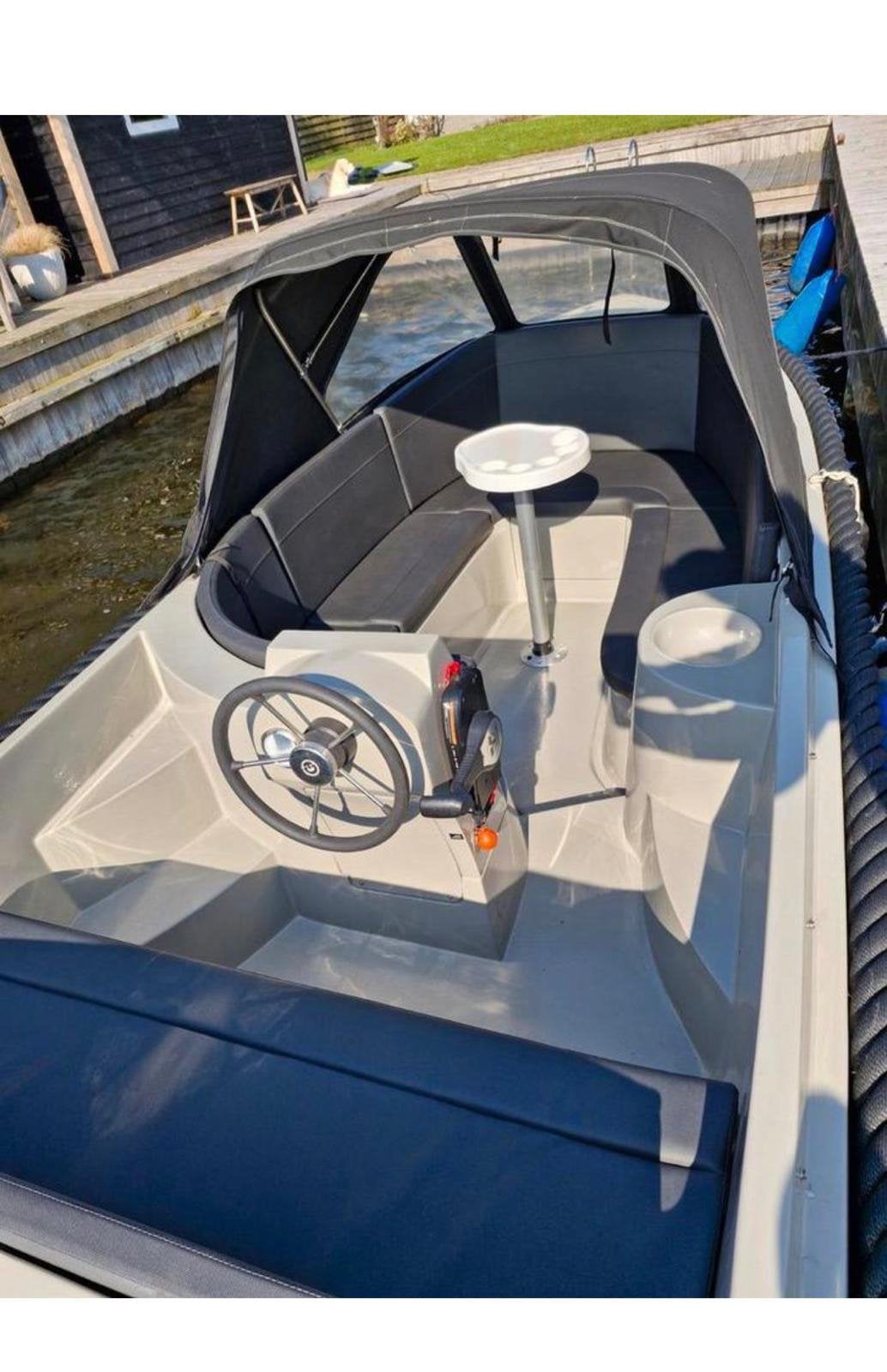 Sloep Gentle 490 XL | Tohatsu->IN PRIJS VERLAAGD, Watersport en Boten, Ophalen, Zo goed als nieuw, Buitenboordmotor, Trailer