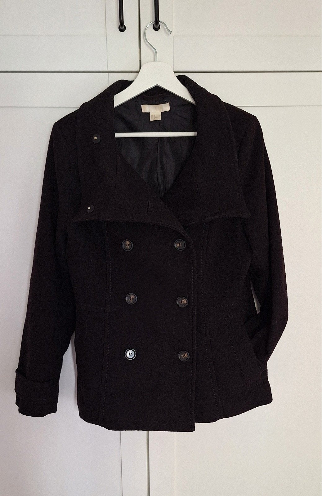 H&M manteljas zwart XL, H&M, Zwart, Maat 46/48 (XL) of groter, Ophalen of Verzenden