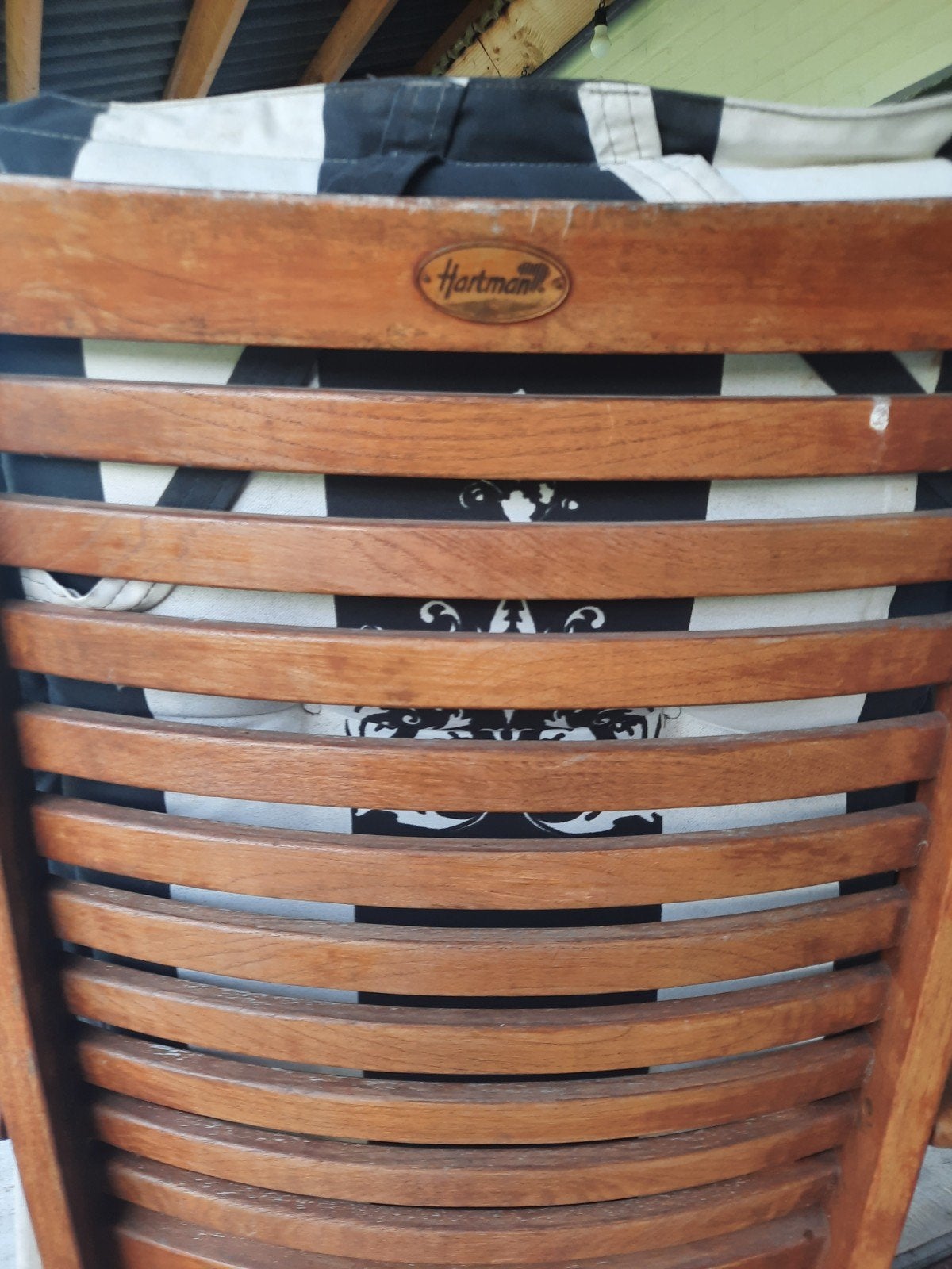 6 houten hartman stoelen., Ophalen, Gebruikt, Hout