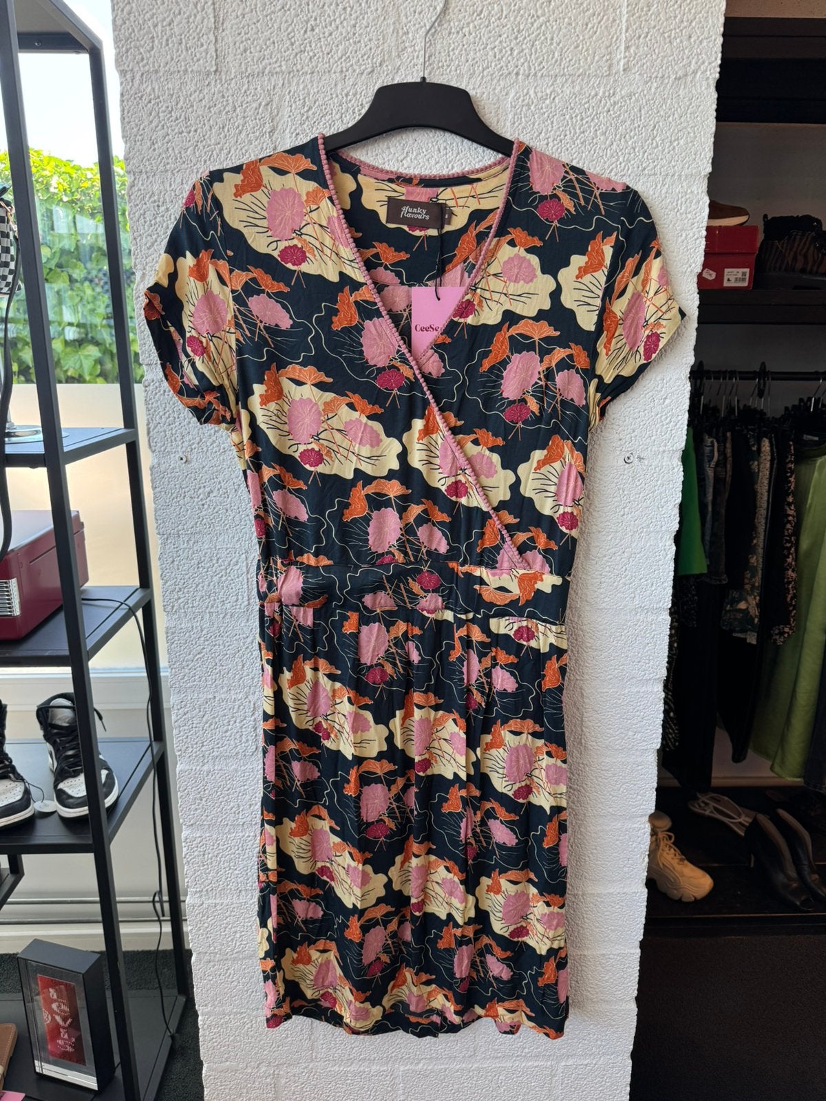 4funky flavours jurk maat M print, Kleding | Dames, Ophalen of Verzenden, Zo goed als nieuw, Maat 38/40 (M), Boven de knie