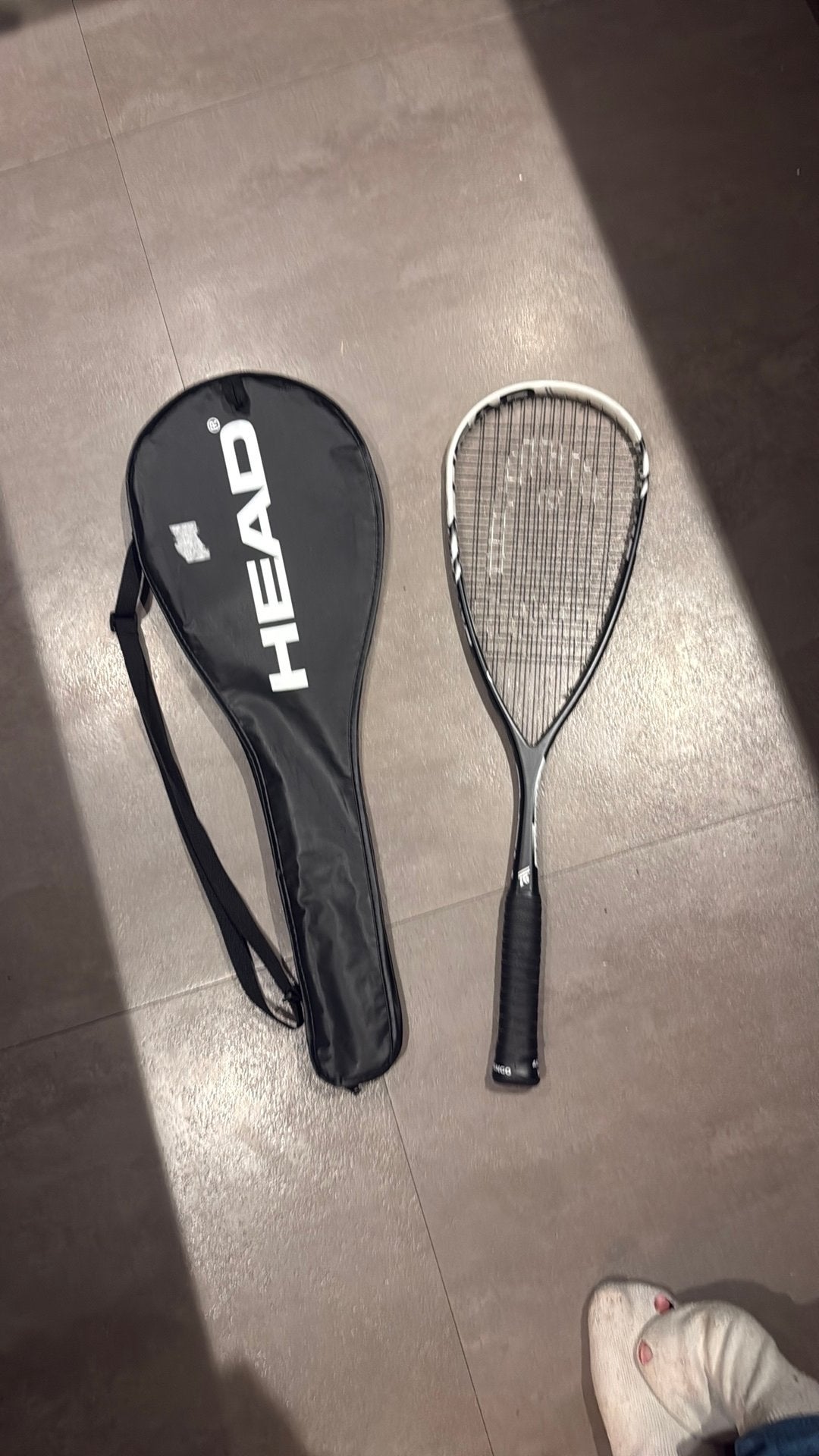 HEAD SQUASH RAKET mt495cm2 / 145 gram, Sport en Fitness, Squash, Ophalen of Verzenden, Zo goed als nieuw