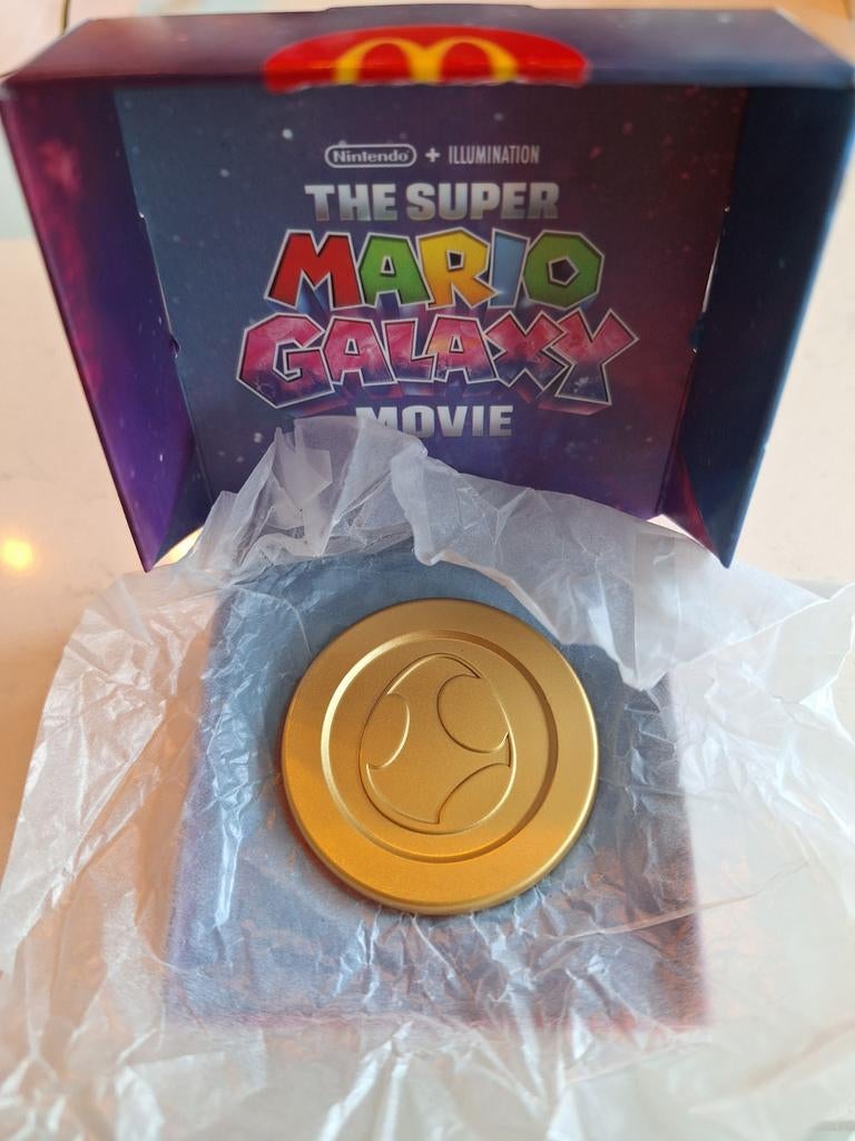 Yoshi Egg Super Mario Galaxy Movie Munt McDonald's, Ophalen of Verzenden, Nieuw, Jongen of Meisje